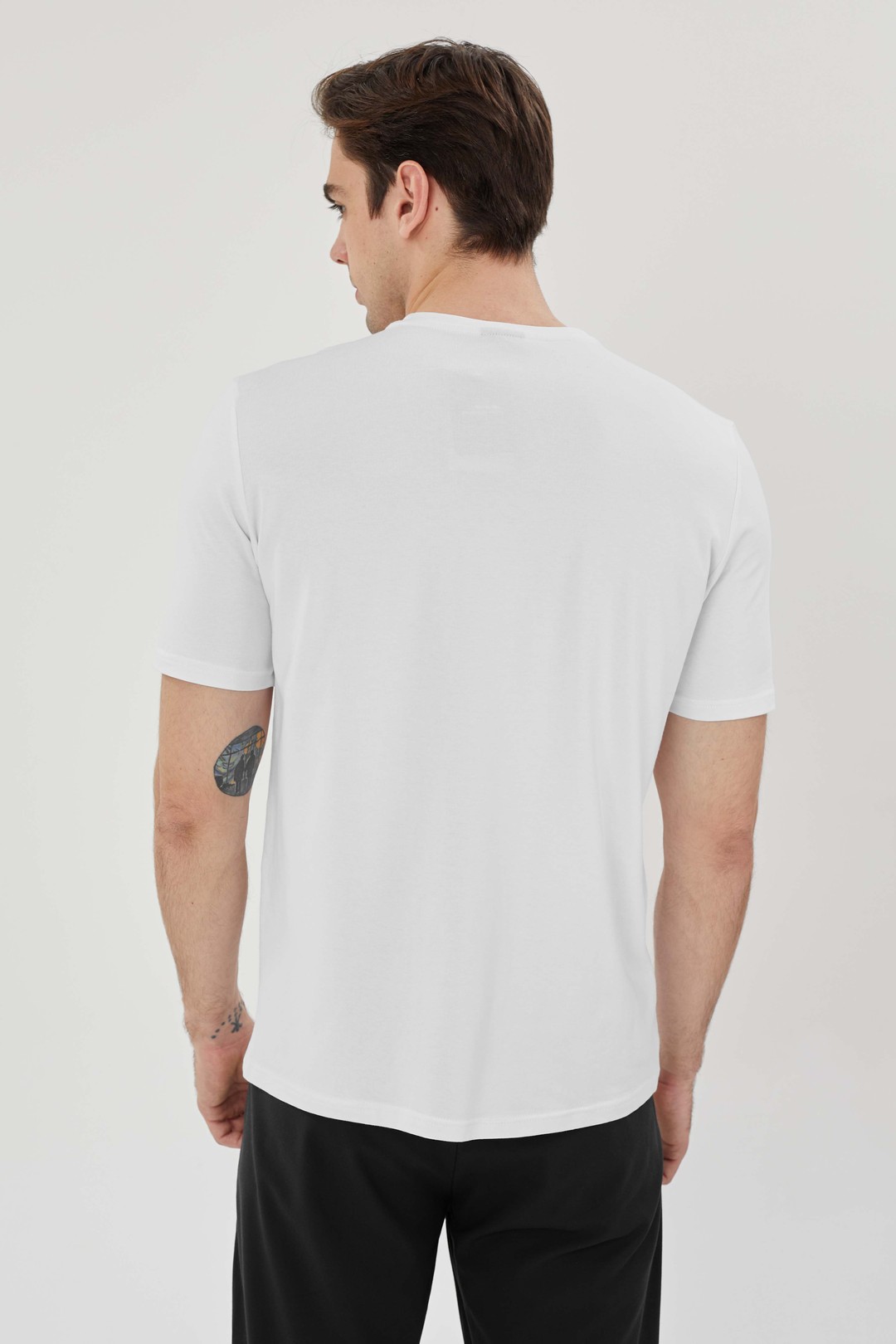 EXUMA ERKEK BASKILI T-SHIRT 1412038 - WHITE