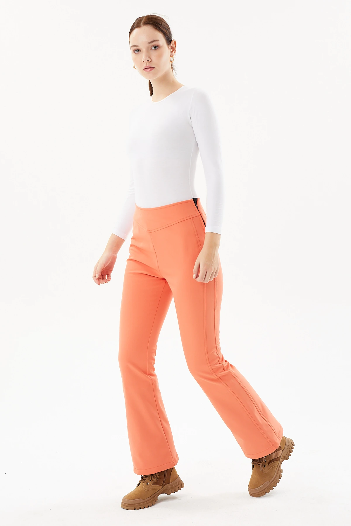 EXUMA KADIN SOFTHELL PANTOLON 2423027 - Turuncu