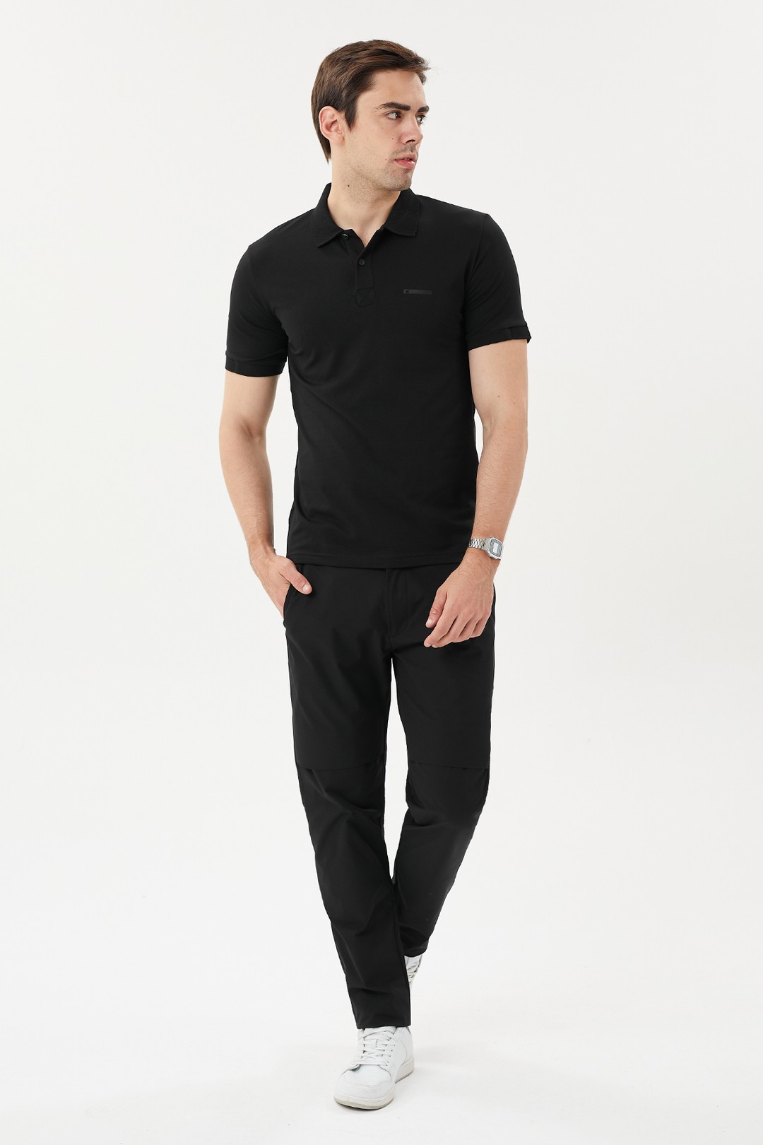 EXUMA ERKEK POLO YAKA T-SHIRT 1412036 - 010-BLACK