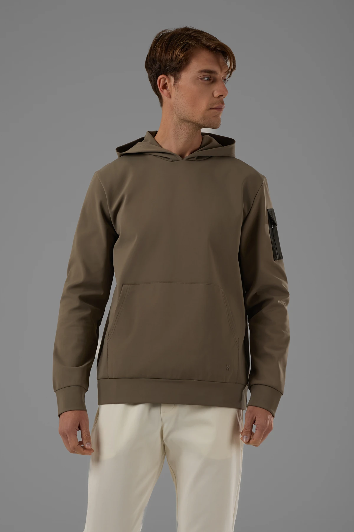 EXUMA ERKEK KAPÜŞONLU SWEATSHIRT 2519007 - Yeşil