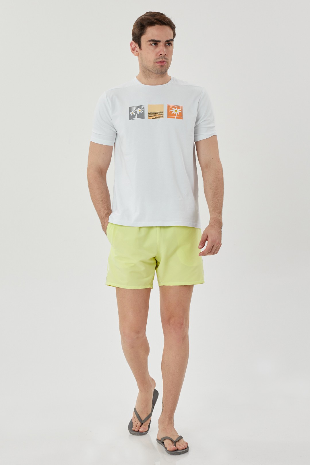 EXUMA ERKEK DENİZ ŞORTU 1215078 - 741-YELLOW