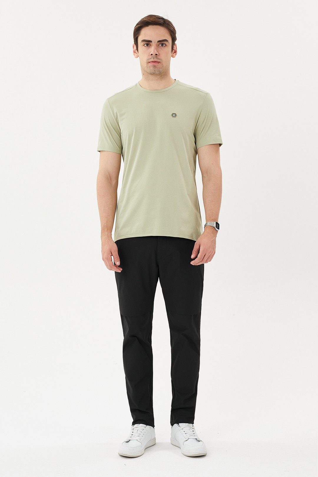 EXUMA ERKEK T-SHIRT 1412045 - OLIVE