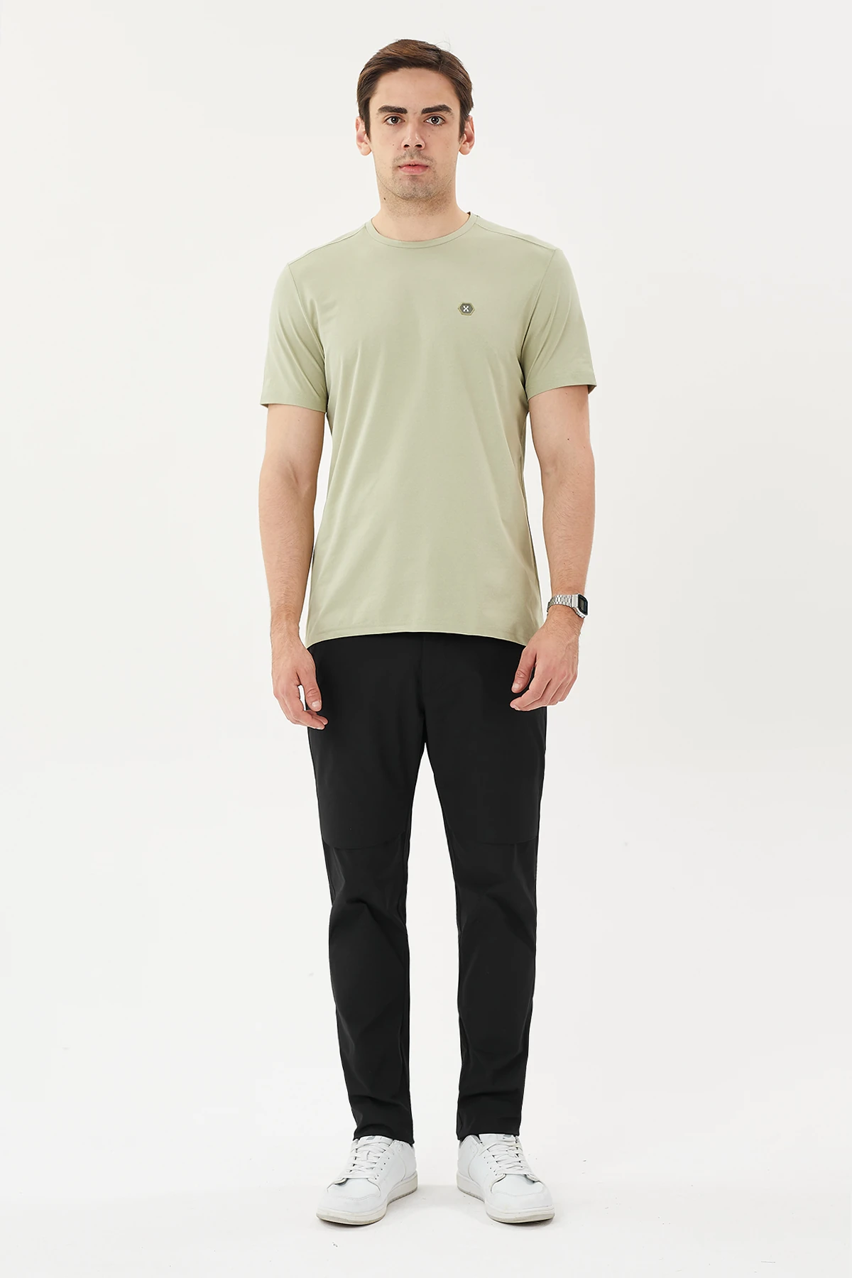 EXUMA ERKEK T-SHIRT 1412045 - OLIVE
