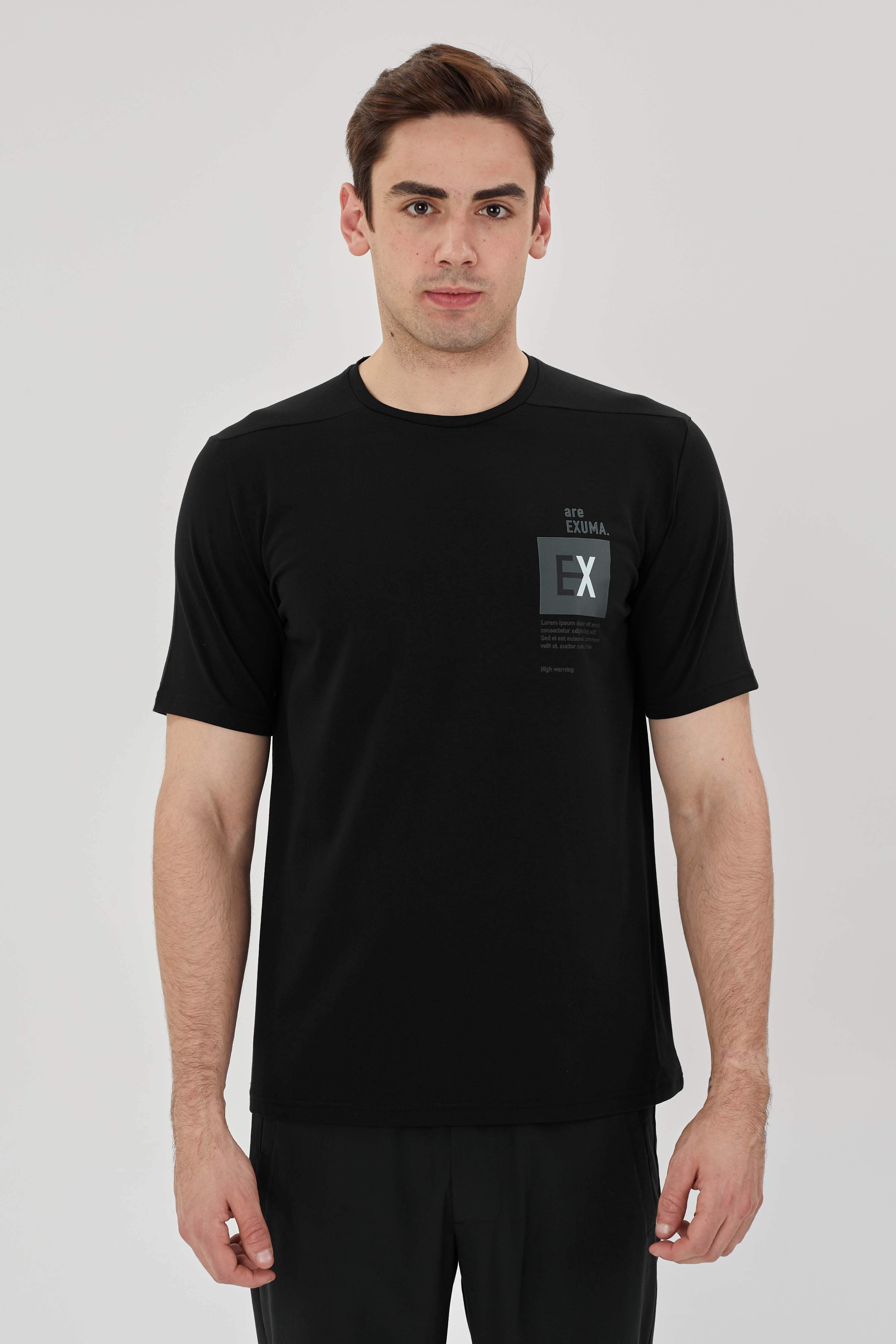 EXUMA ERKEK BASKILI T-SHIRT 1412095