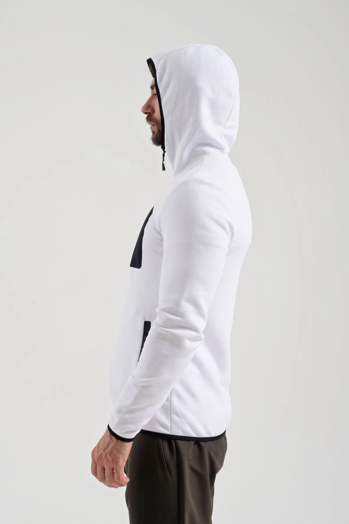 EXUMA ERKEK TAM FERMUARLI SWEATSHIRT 2312250 - WHITE