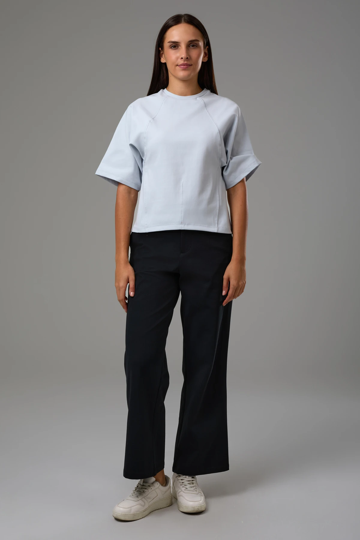 EXUMA KADIN T-SHIRT 2522159 - Buz Mavisi