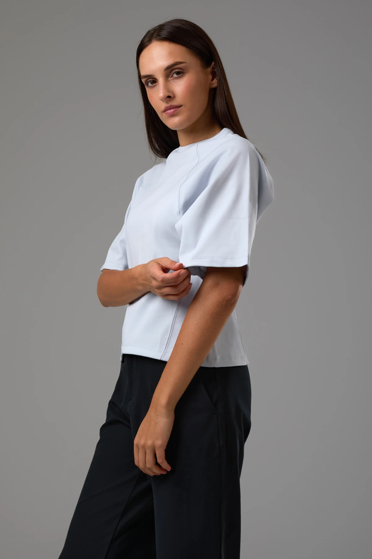 EXUMA KADIN T-SHIRT 2522159 - Buz Mavisi