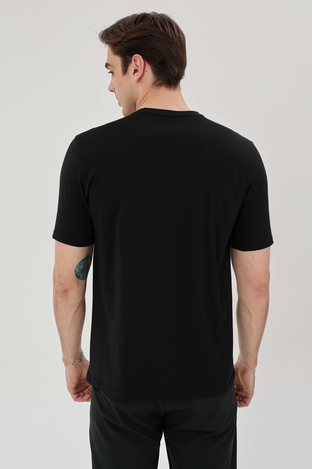 EXUMA ERKEK BASKILI T-SHIRT 1412095 - 010-BLACK