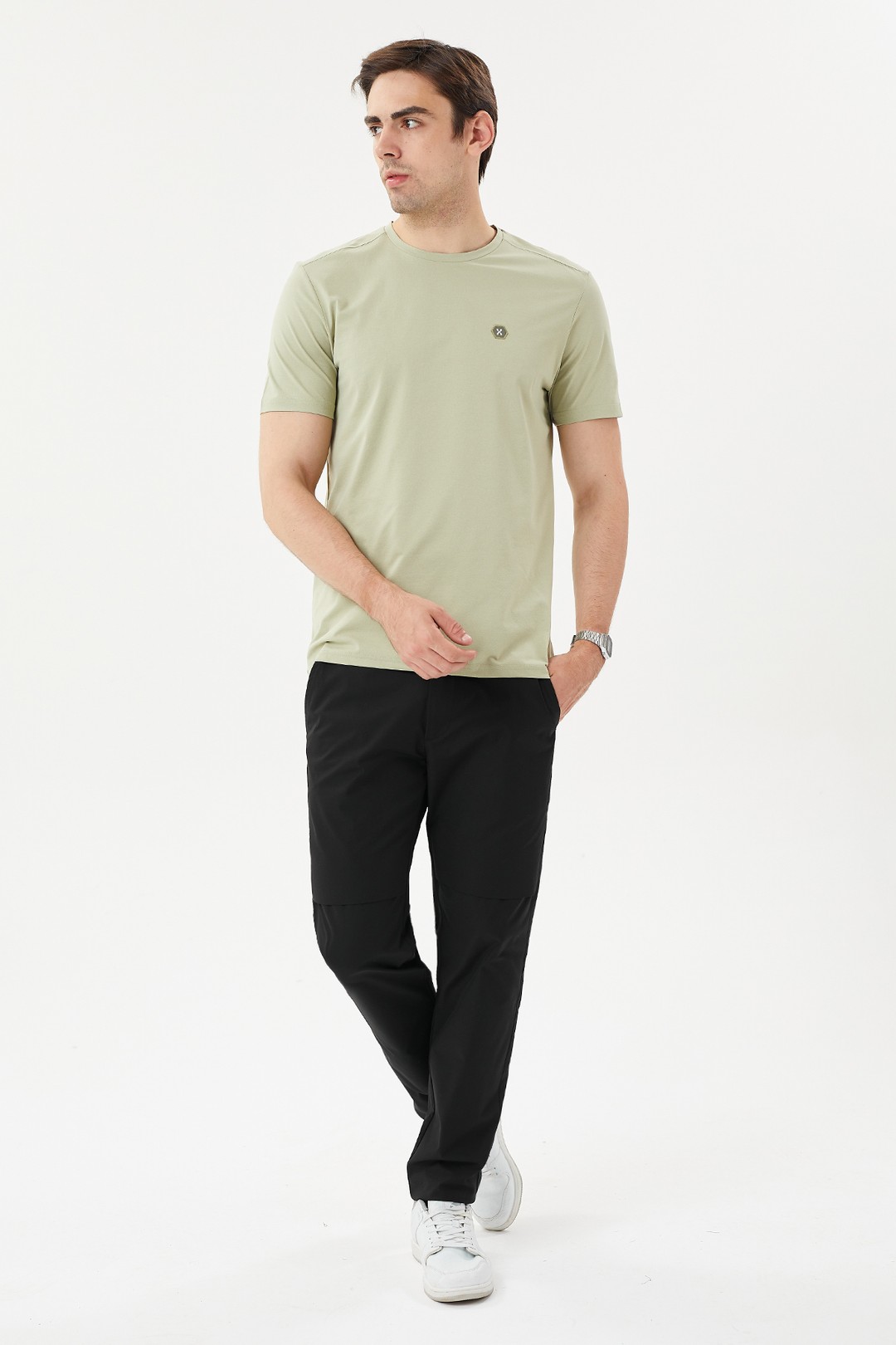 EXUMA ERKEK T-SHIRT 1412045 - OLIVE