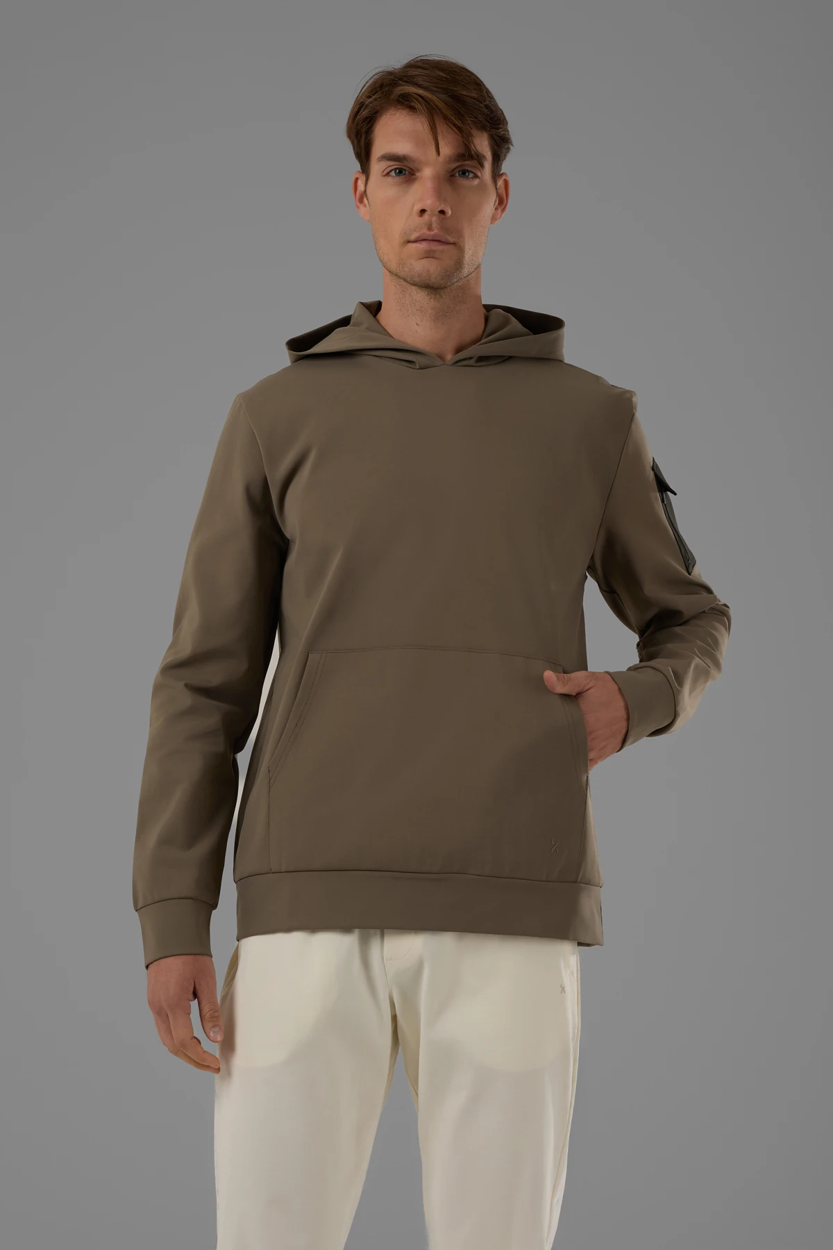 EXUMA ERKEK KAPÜŞONLU SWEATSHIRT 2519007 - Yeşil