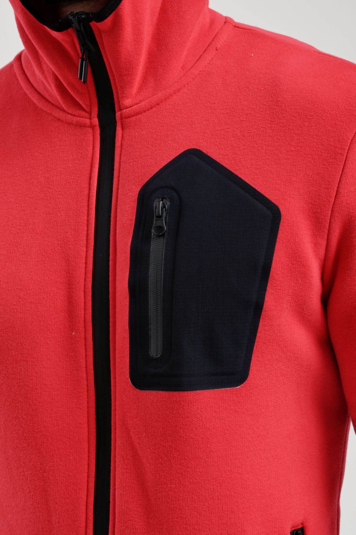 EXUMA ERKEK TAM FERMUARLI SWEATSHIRT 2312250 - 657-RED