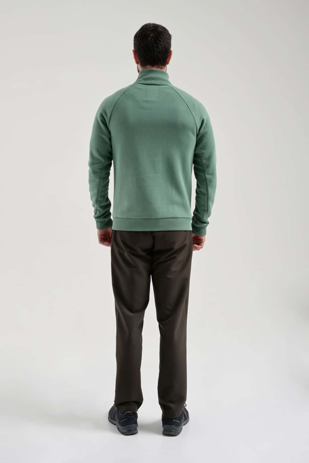 EXUMA ERKEK TAM FERMUARLI SWEATSHIRT 2419002 - 361-GREEN