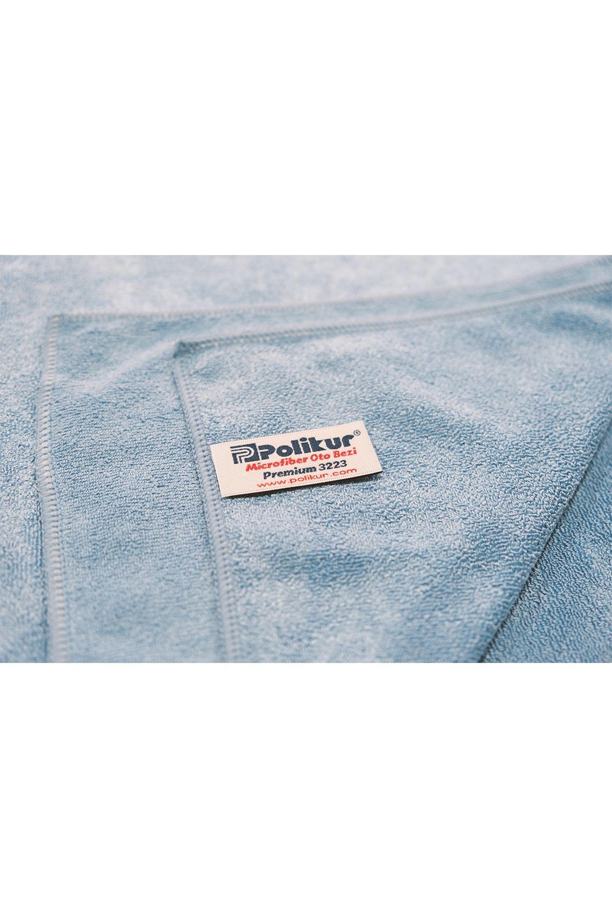 Premium Oto Mikrofiber Kurulama Bezi Mavi 3 Adet