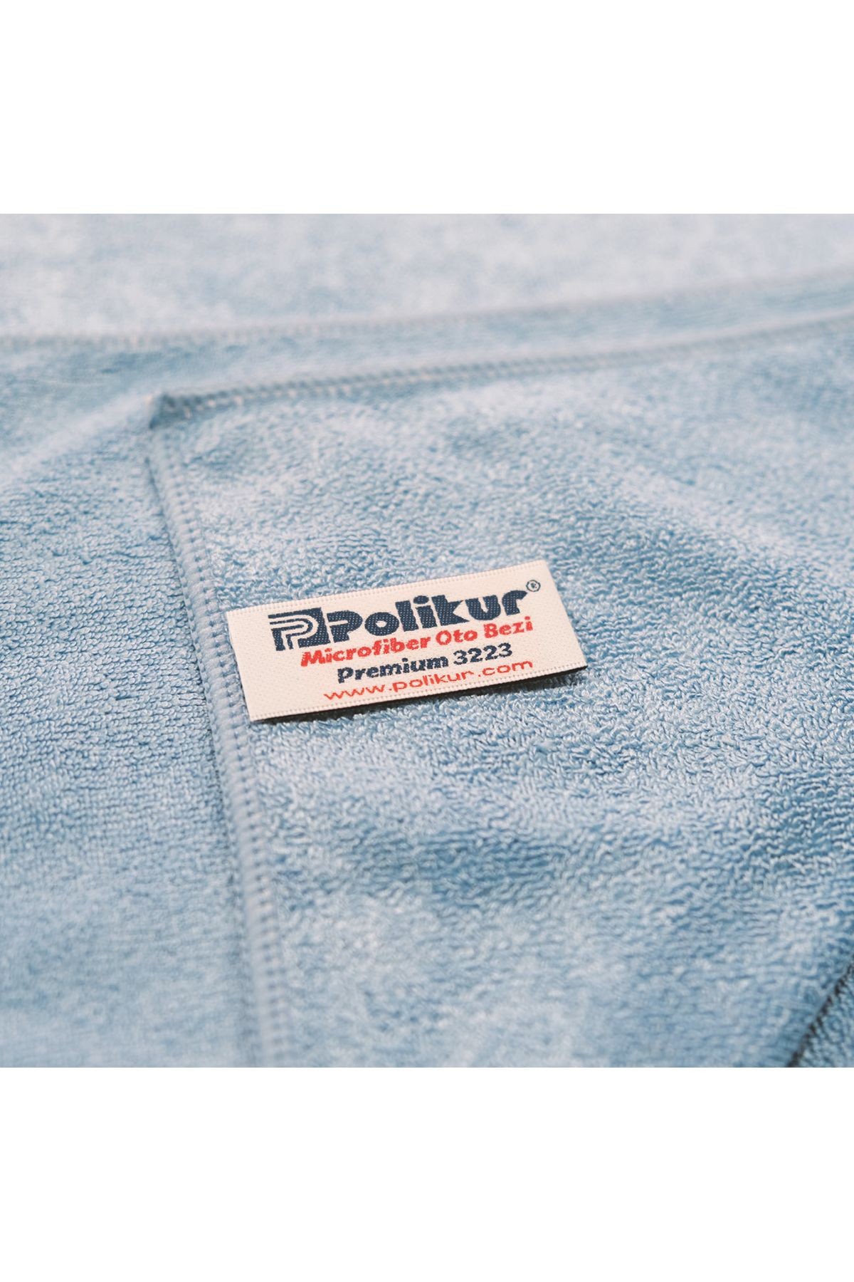 Premium Oto Mikrofiber Kurulama Bezi Mavi 3 Adet