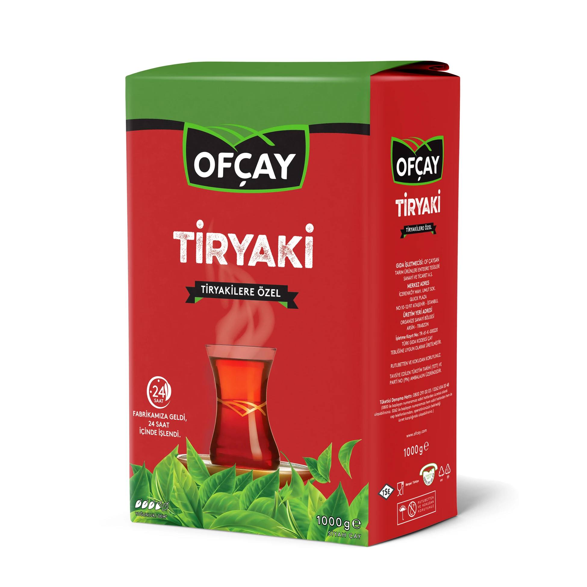 Ofçay Tiryaki Dökme Çay 1000g