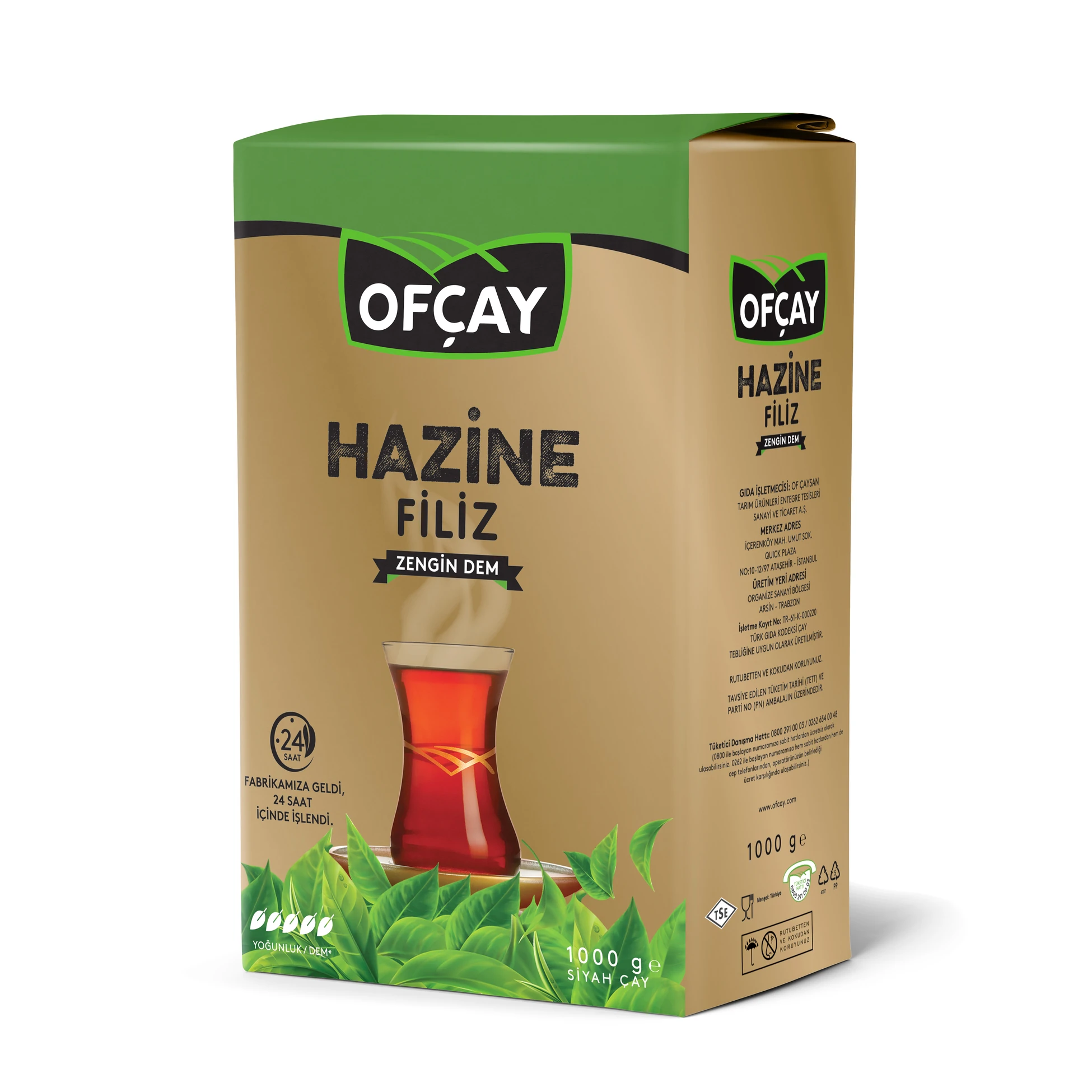 Ofçay Hazine Filiz Dökme Çay 1000g