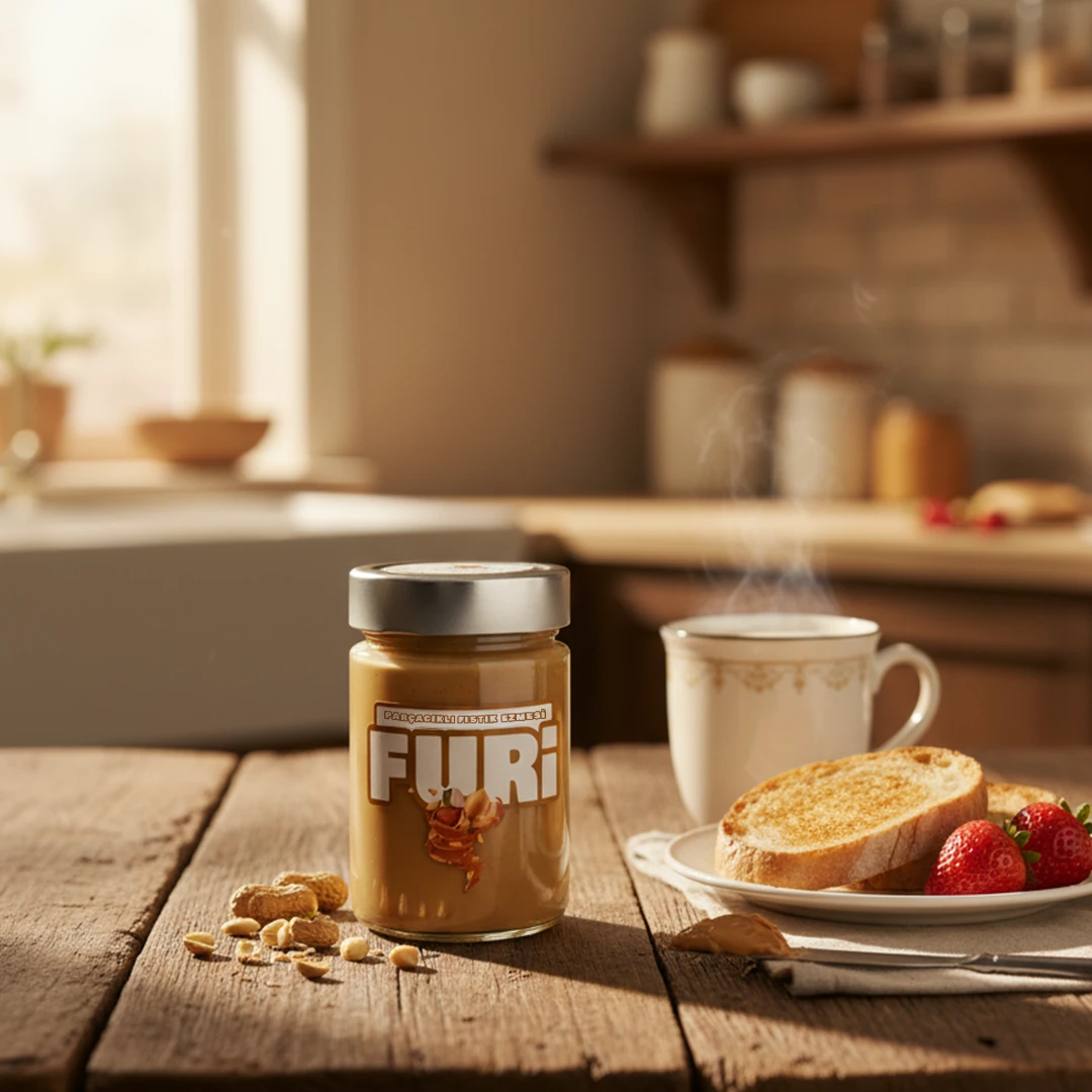 Parçacıklı Fıstık Ezmesi 600g + Badem Ezmesi 600g