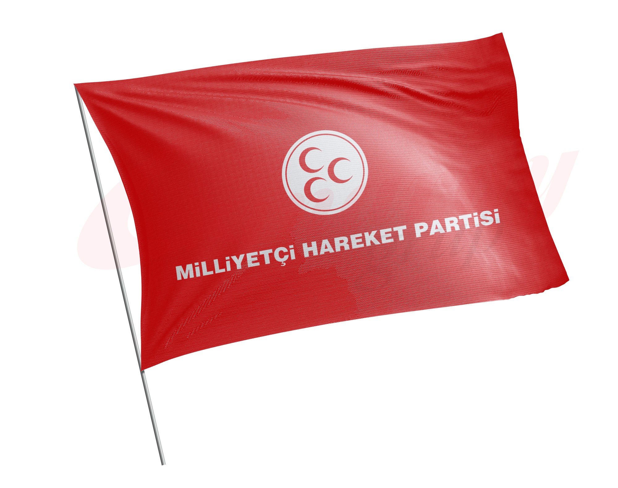 Milliyetçi Hareket Partisi Bayrağı Kırmızı