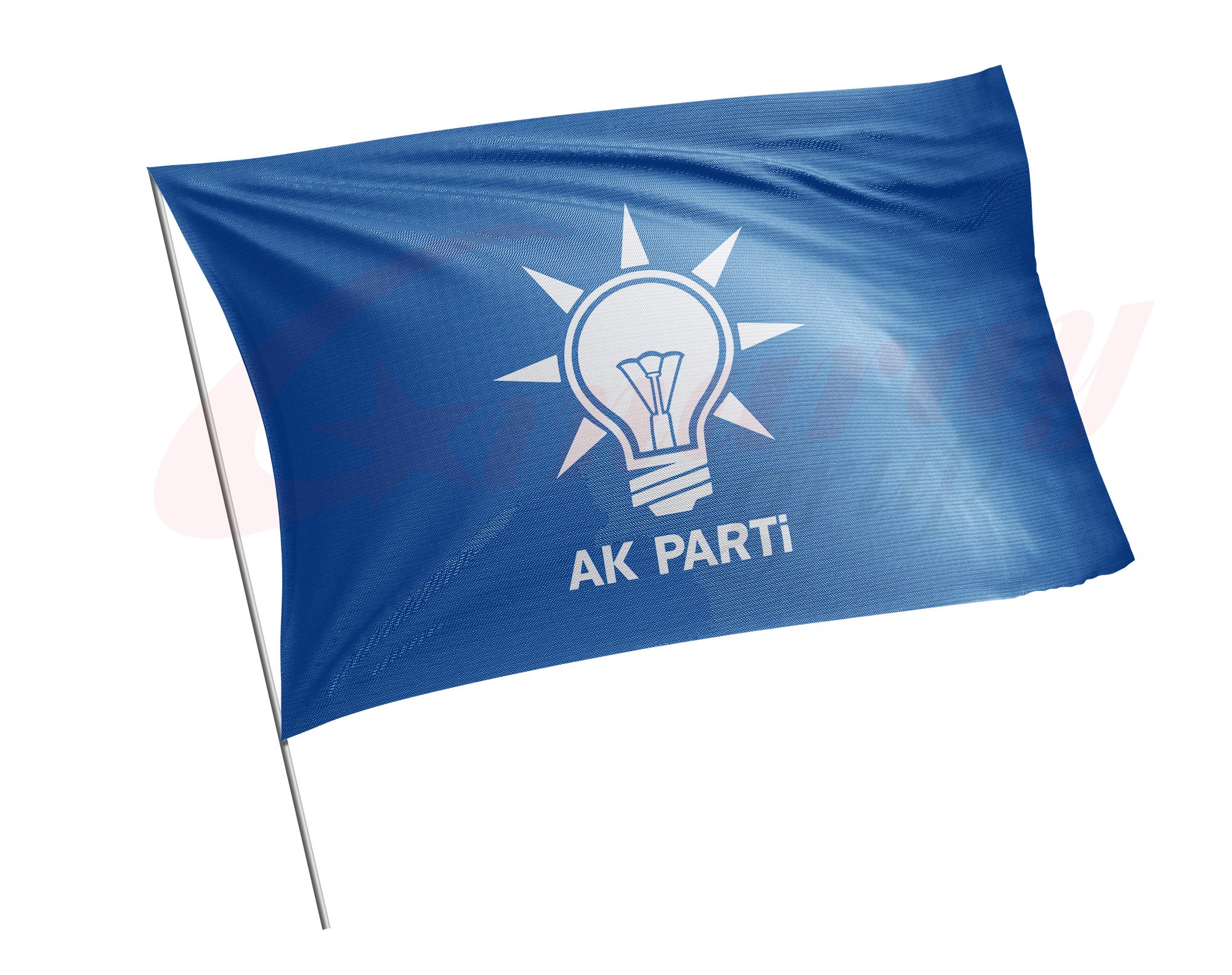 Ak Parti Bayrağı Mavi