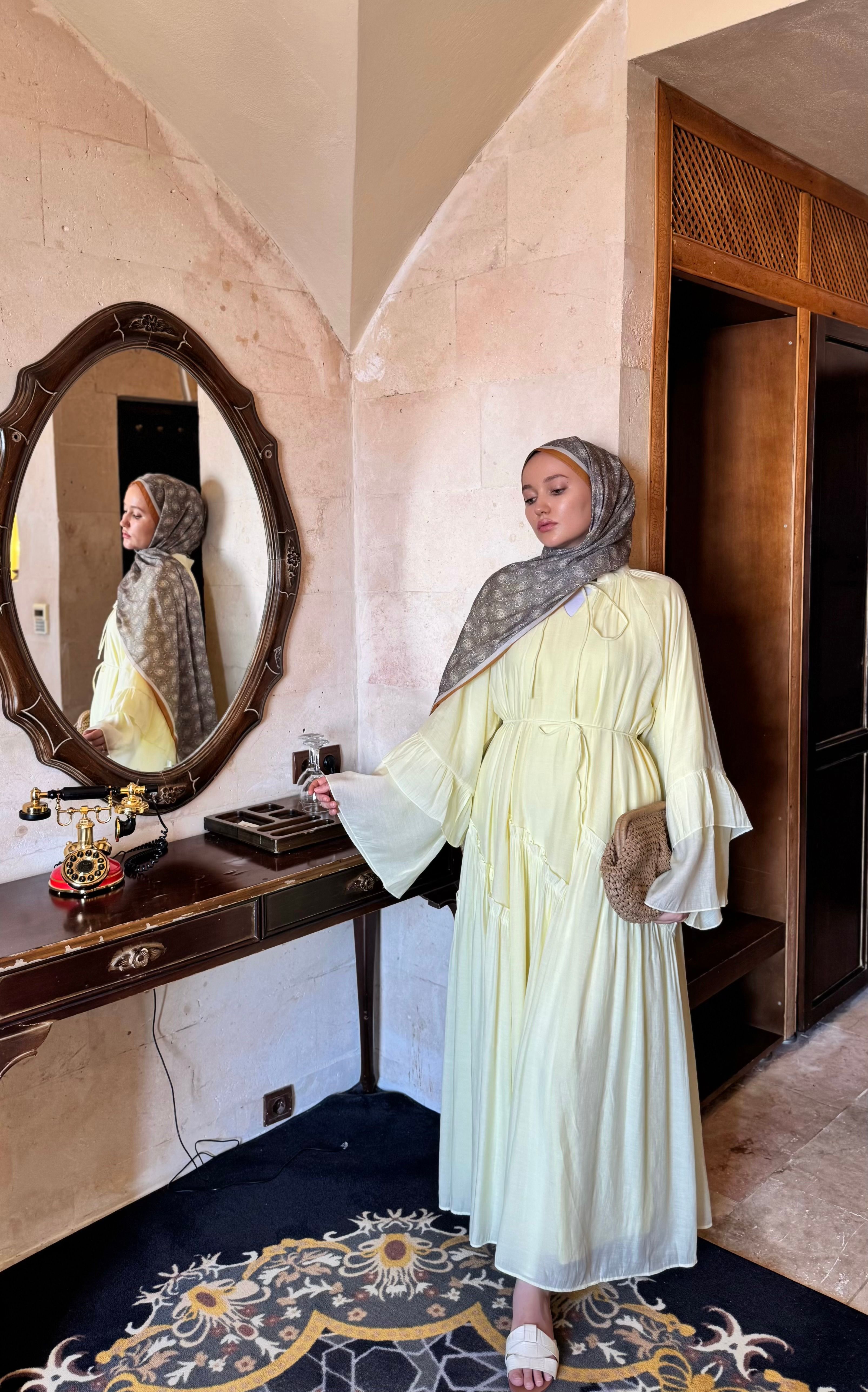 Nefes Elbise - Butter Yellow