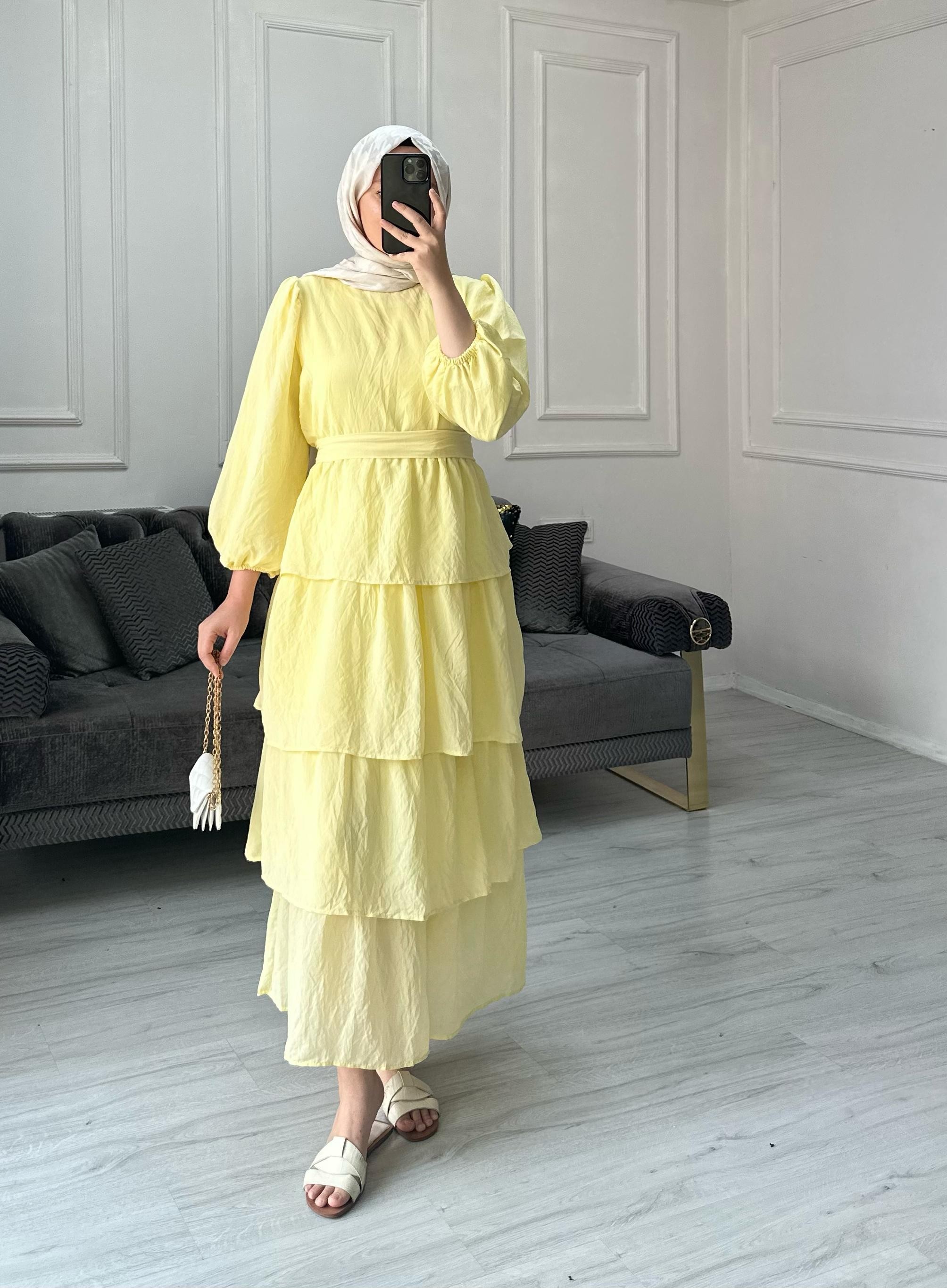 Roselyn Elbise - Butter Yellow