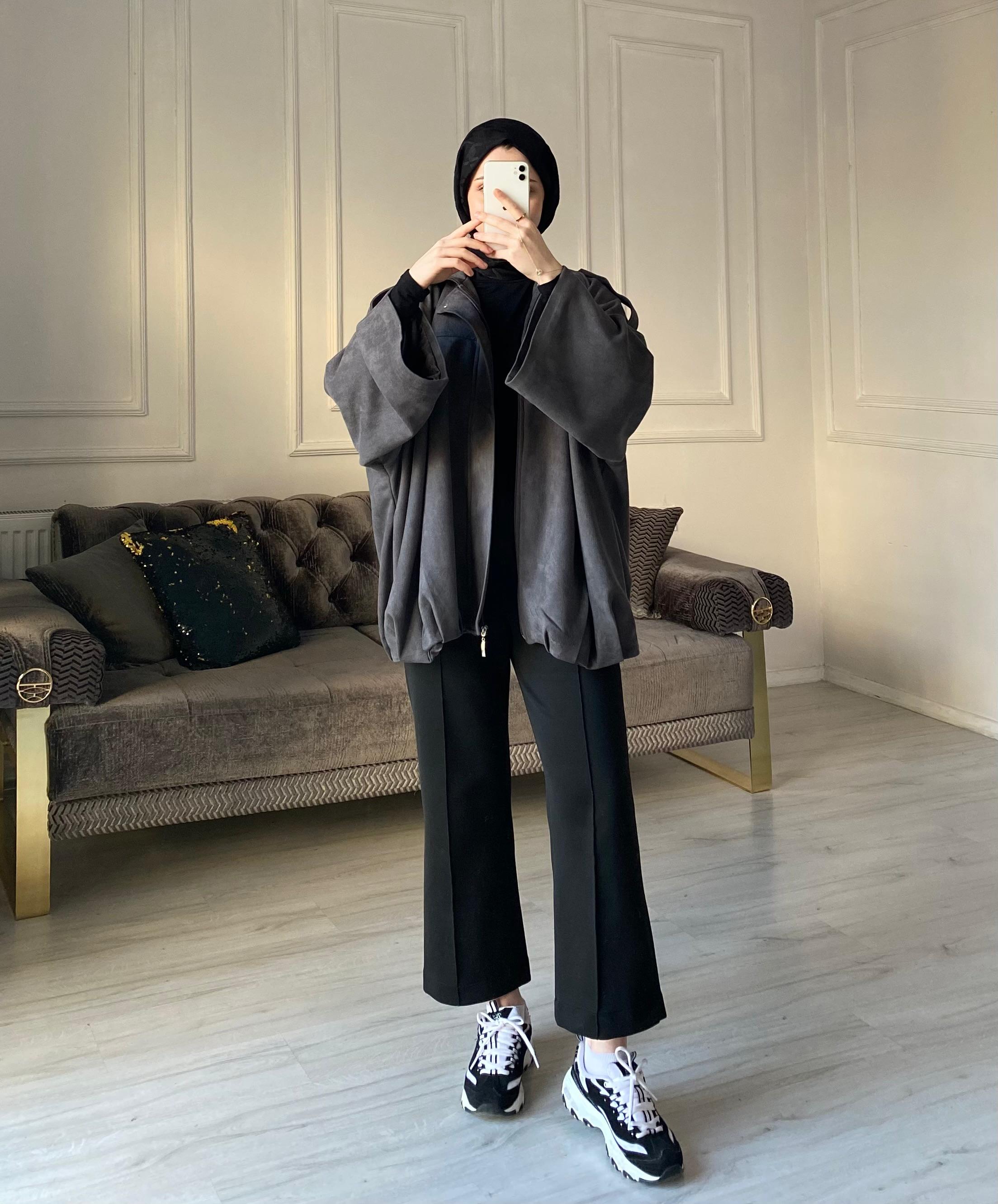 Alor Süet Ceket - Antrasit