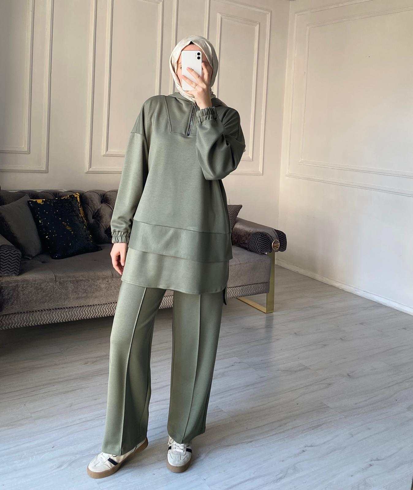 Nicol Oysh Pantolonlu Takım - Haki