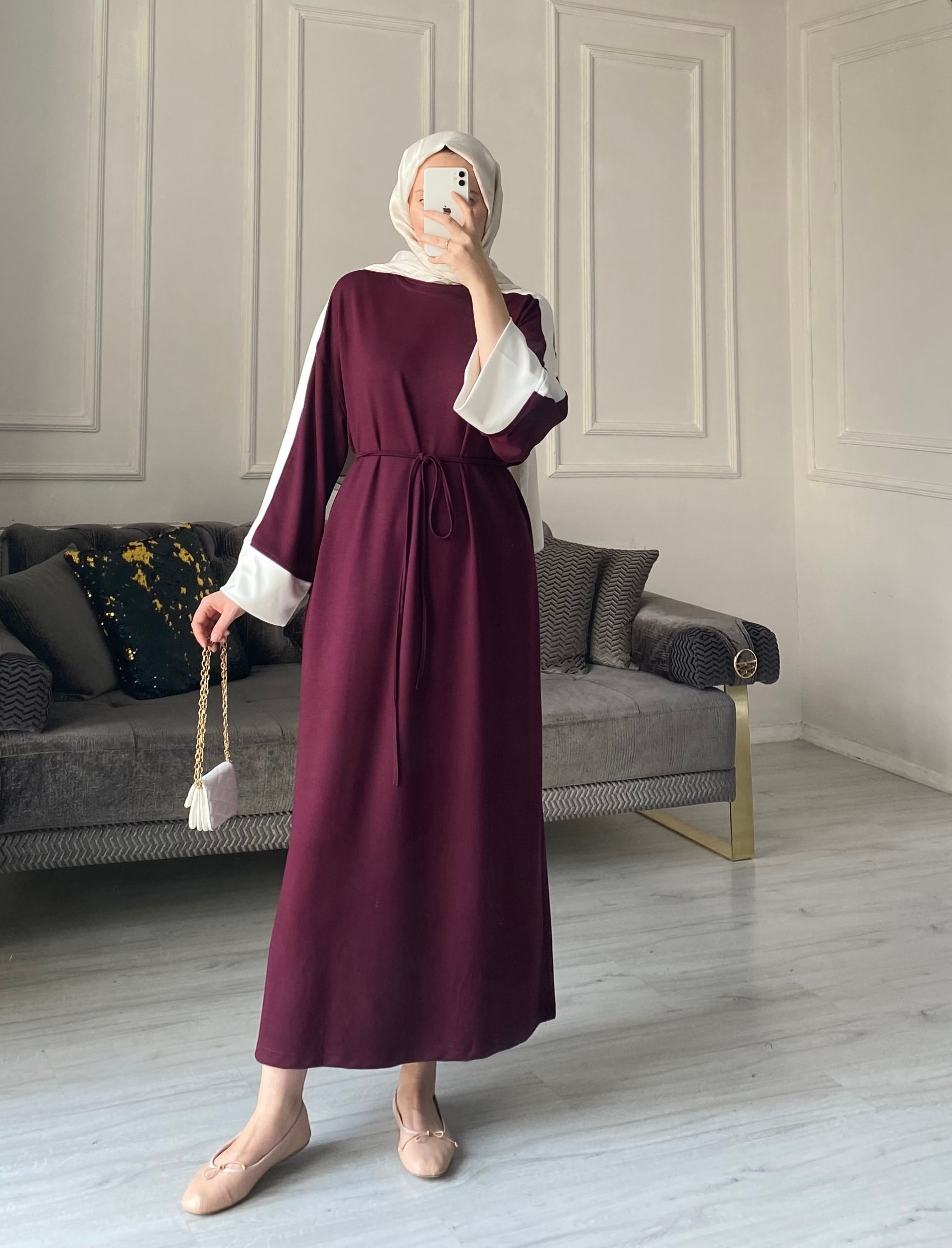 Nora Oysh Elbise  - Bordo