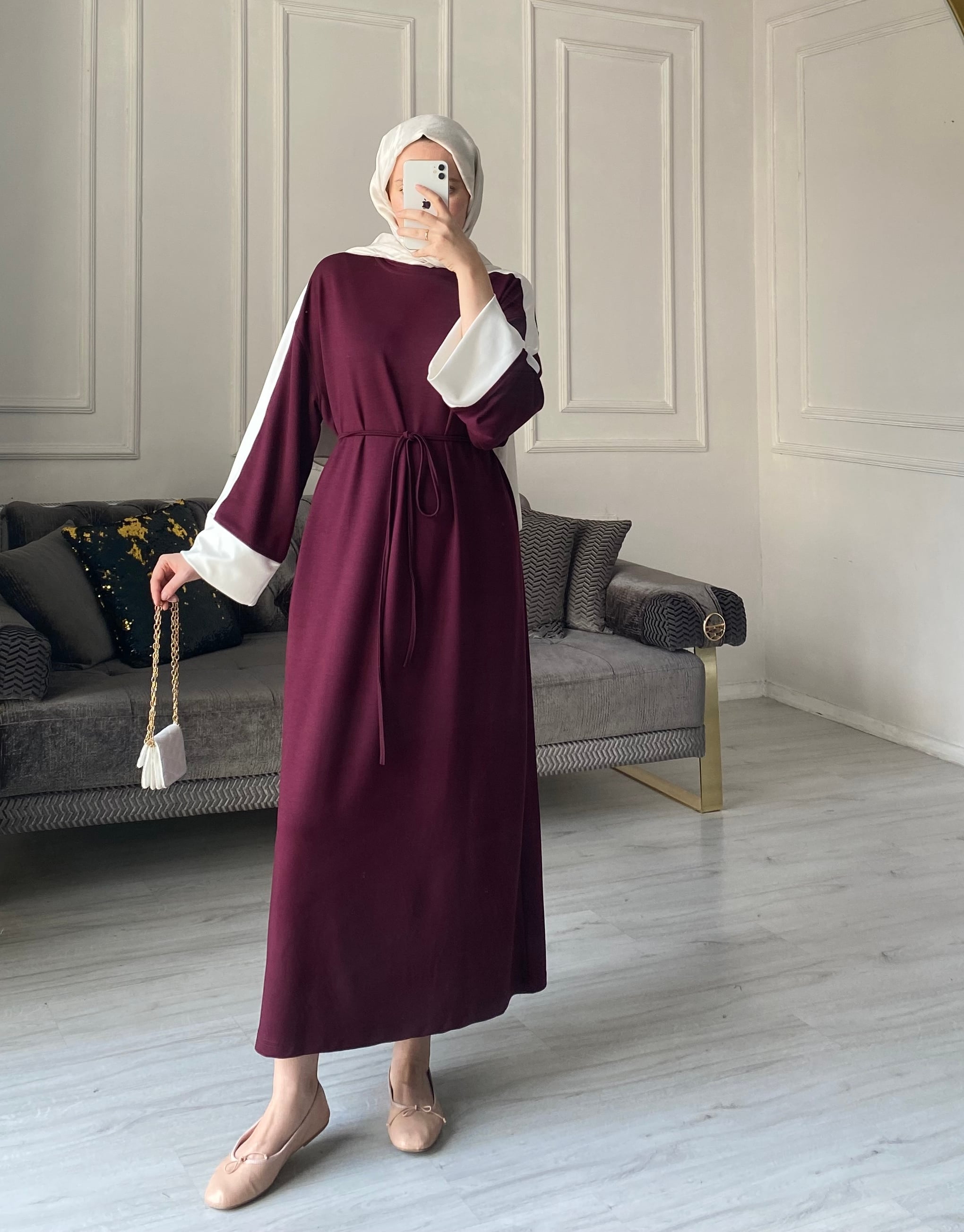Nora Oysh Elbise  - Bordo
