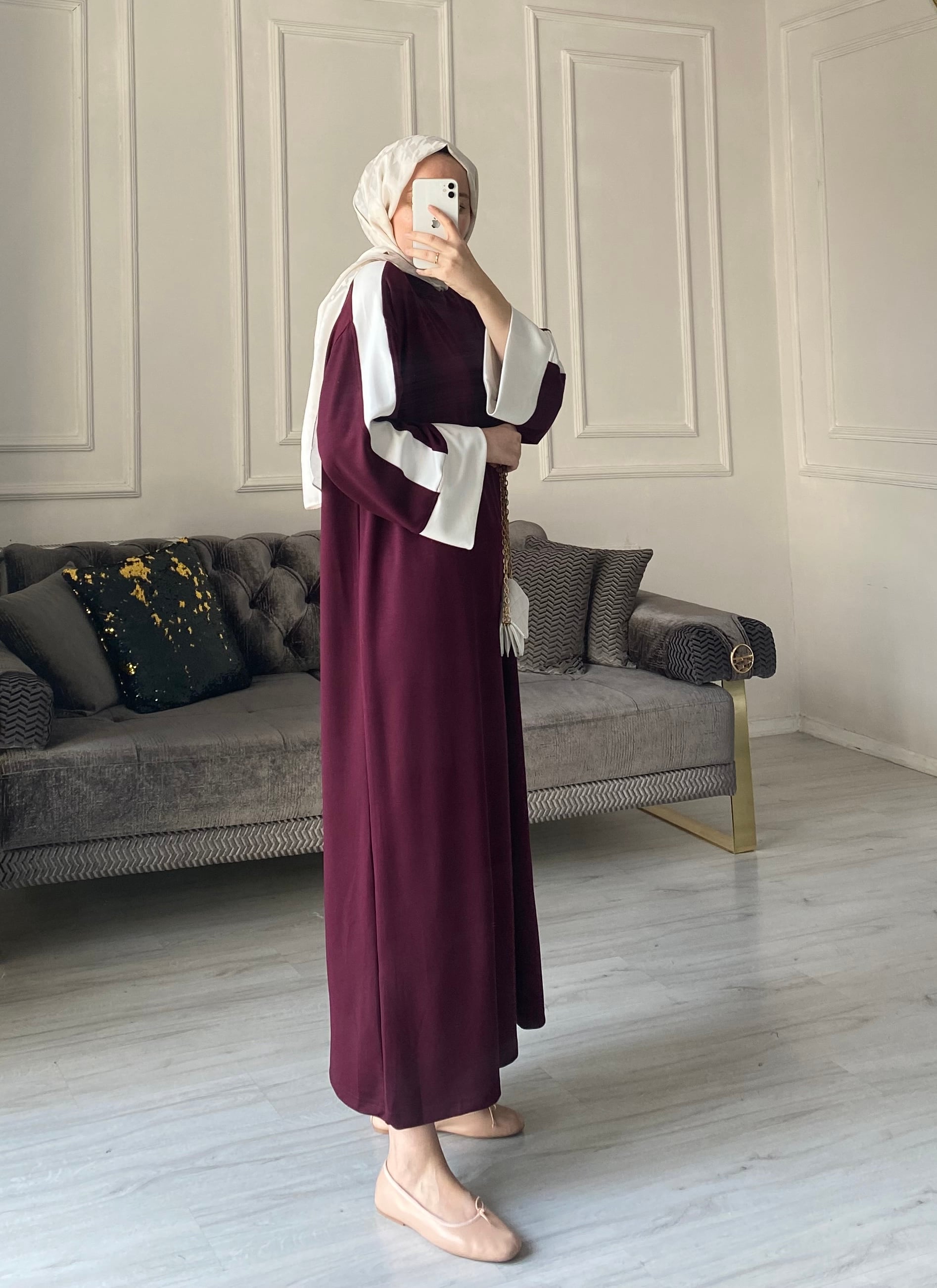 Nora Oysh Elbise  - Bordo