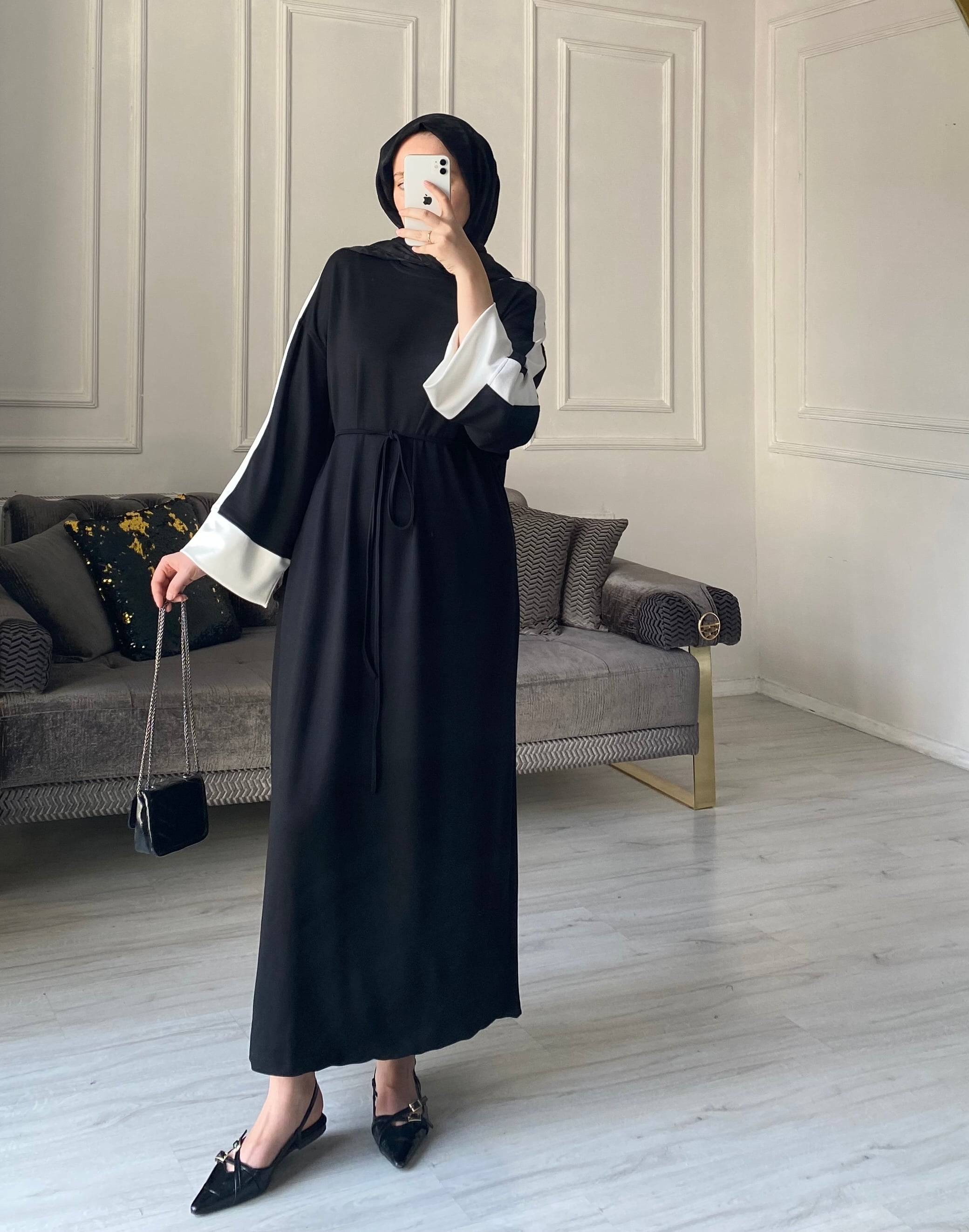 Nora Oysh Elbise  - Siyah