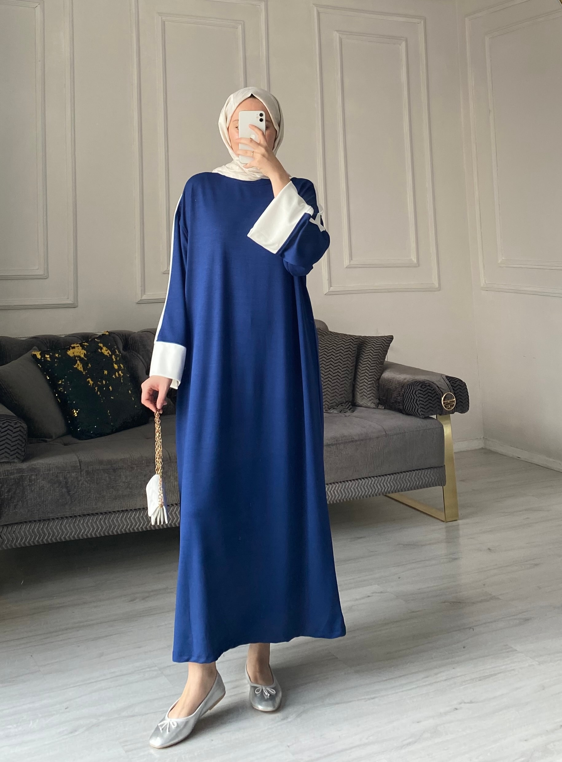 Nora Oysh Elbise  - Lacivert