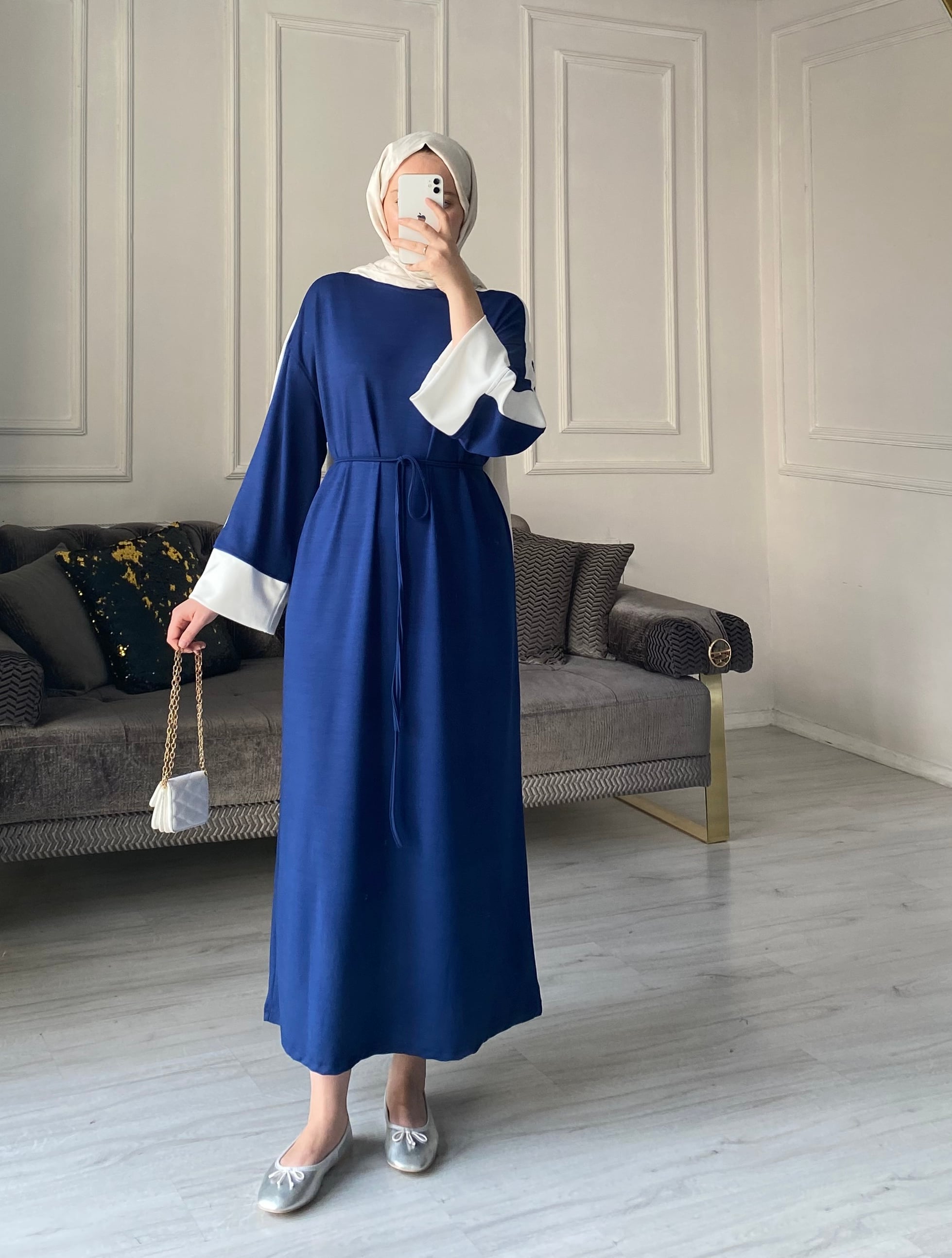 Nora Oysh Elbise  - Lacivert