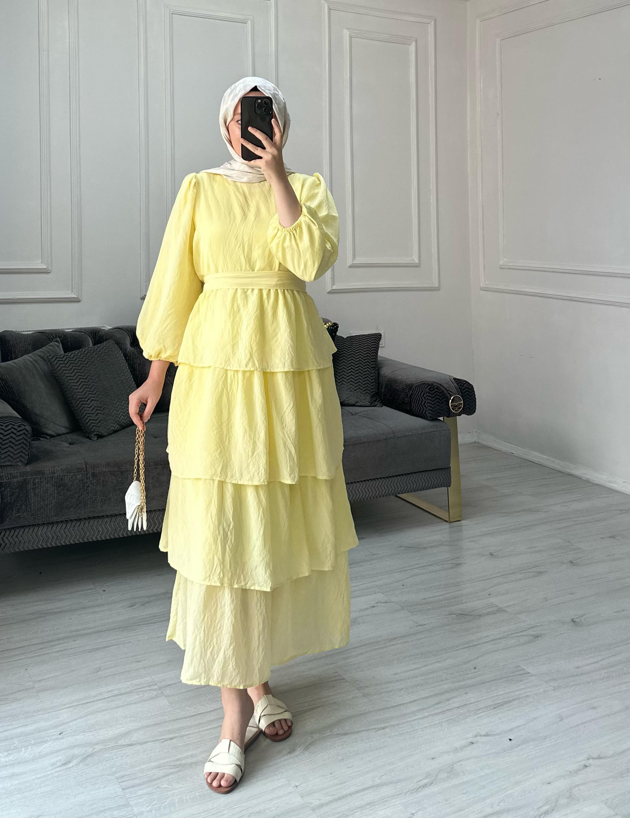 Roselyn Elbise - Butter Yellow