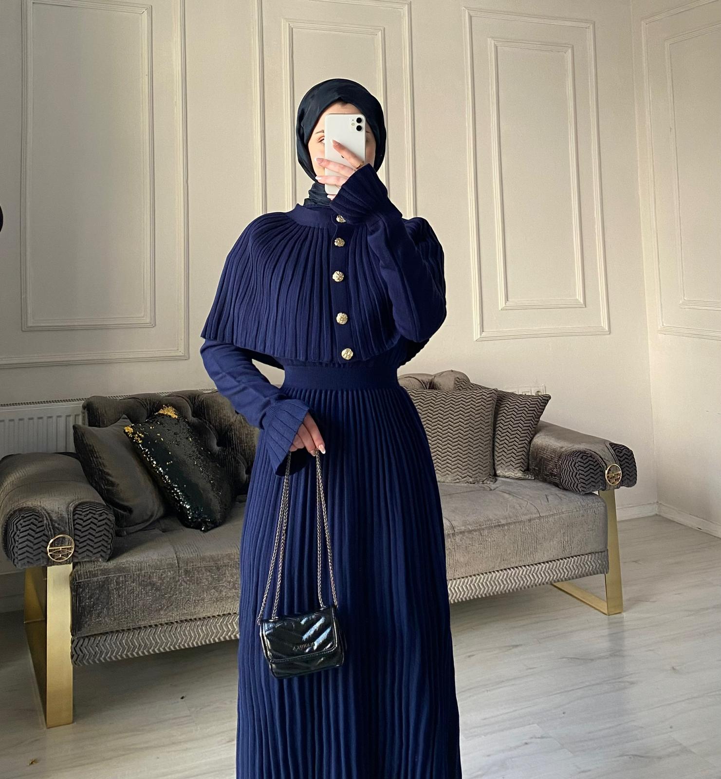 Seyran Kelebek Piliseli Elbise