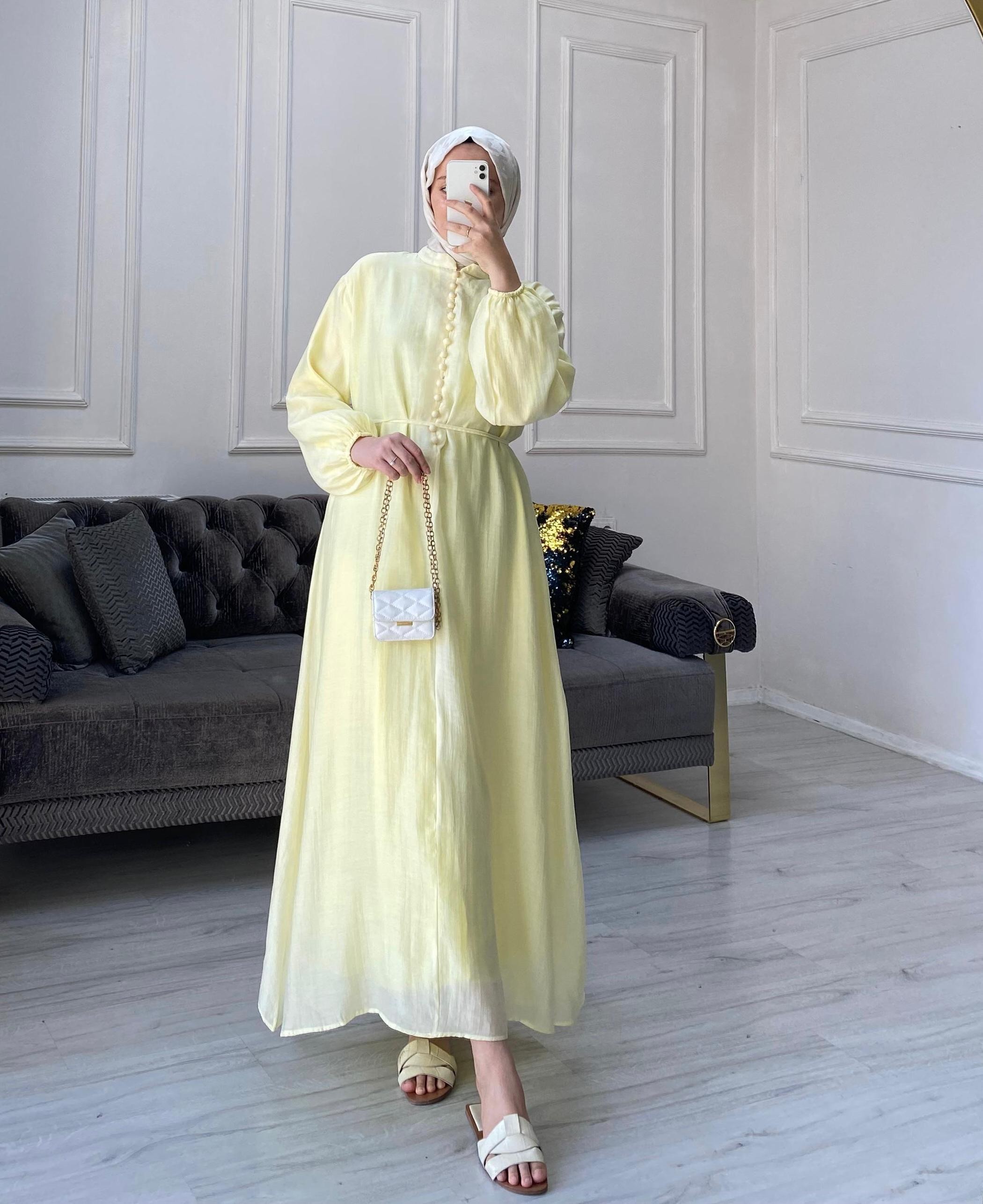 Lily Bloom Elbise - Butter Yellow