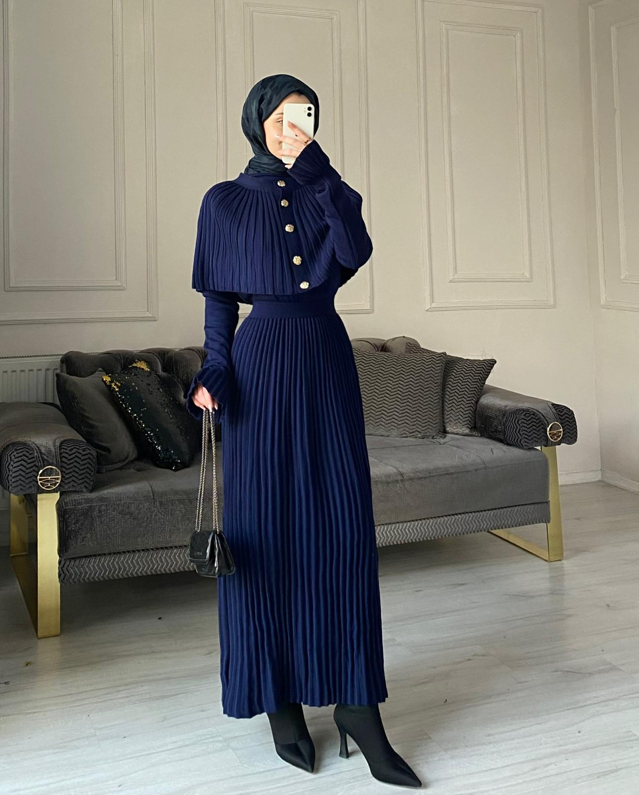 Seyran Kelebek Piliseli Elbise