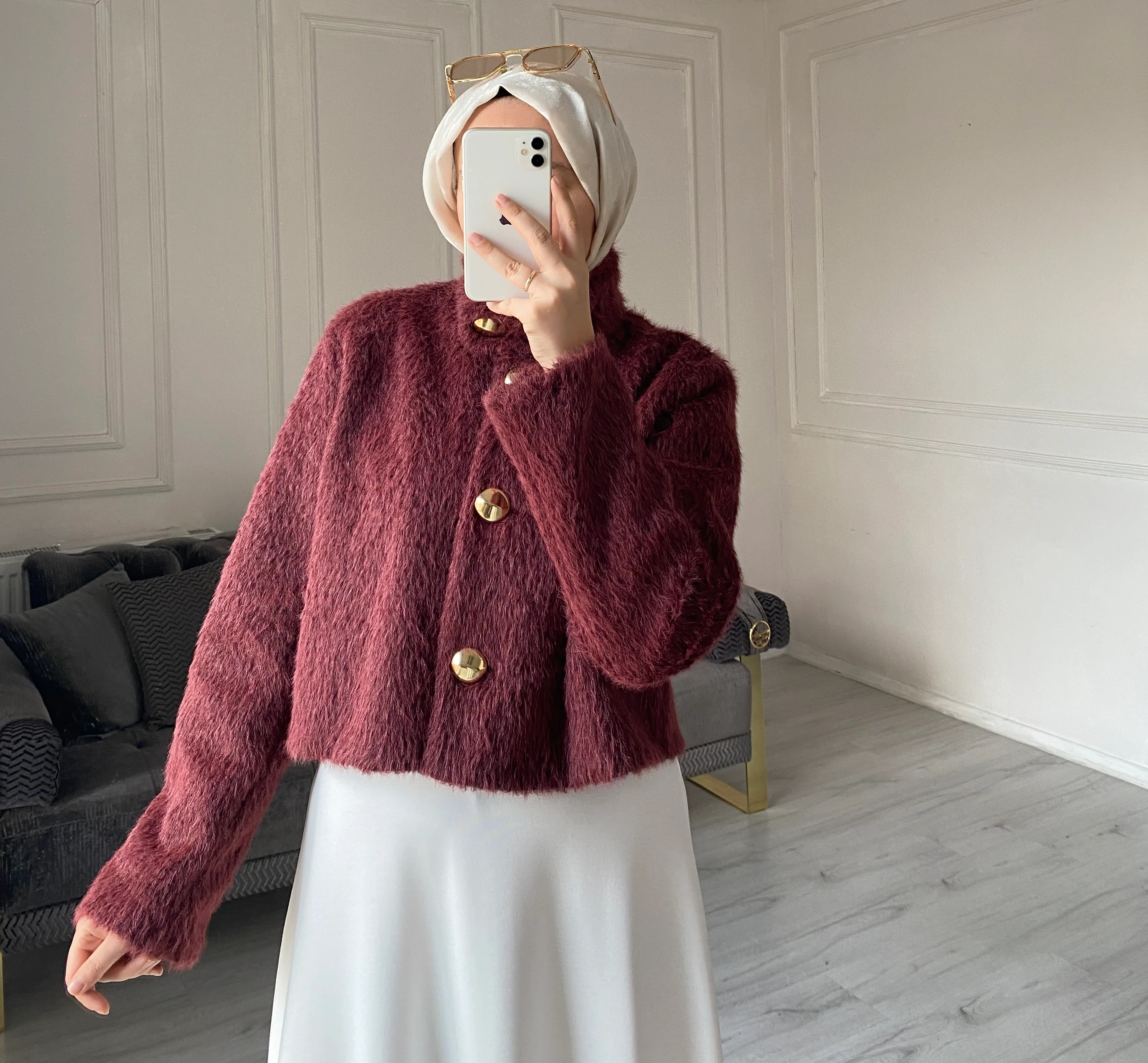 Danny Kürk Ceket - Mürdüm