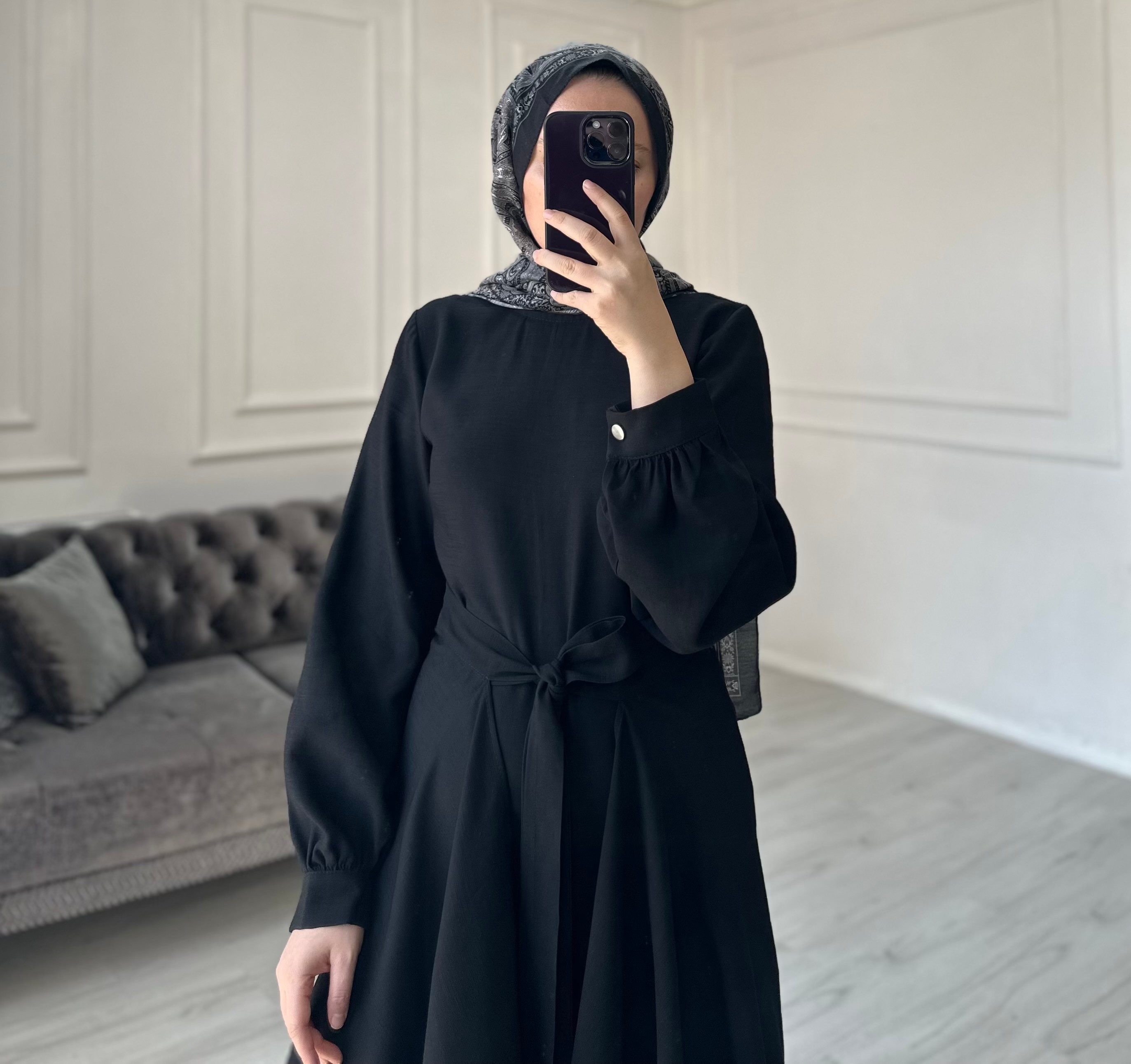 Larissa Bağlamalı Tulum - Siyah