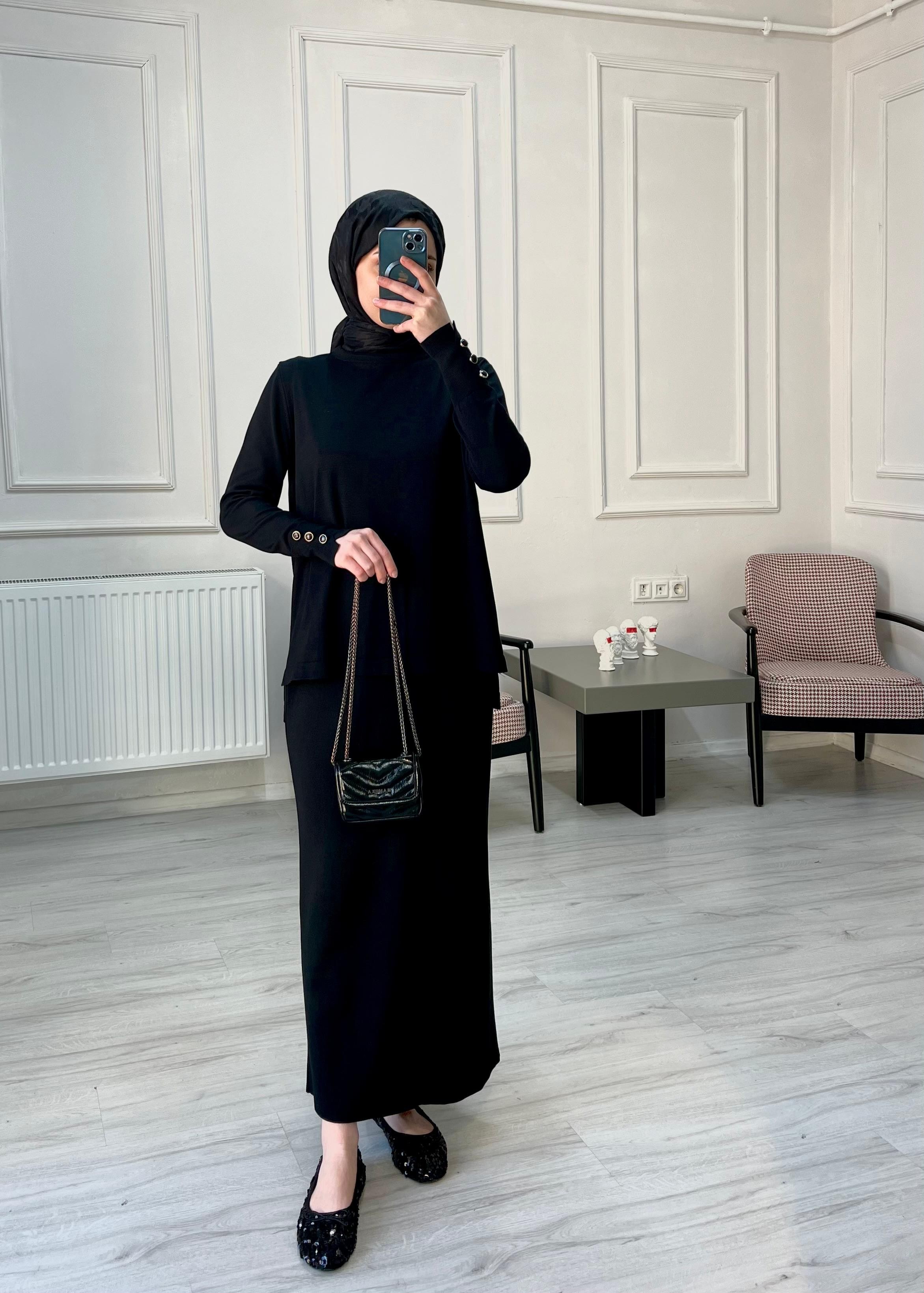 Milena Etekli Takım - Siyah