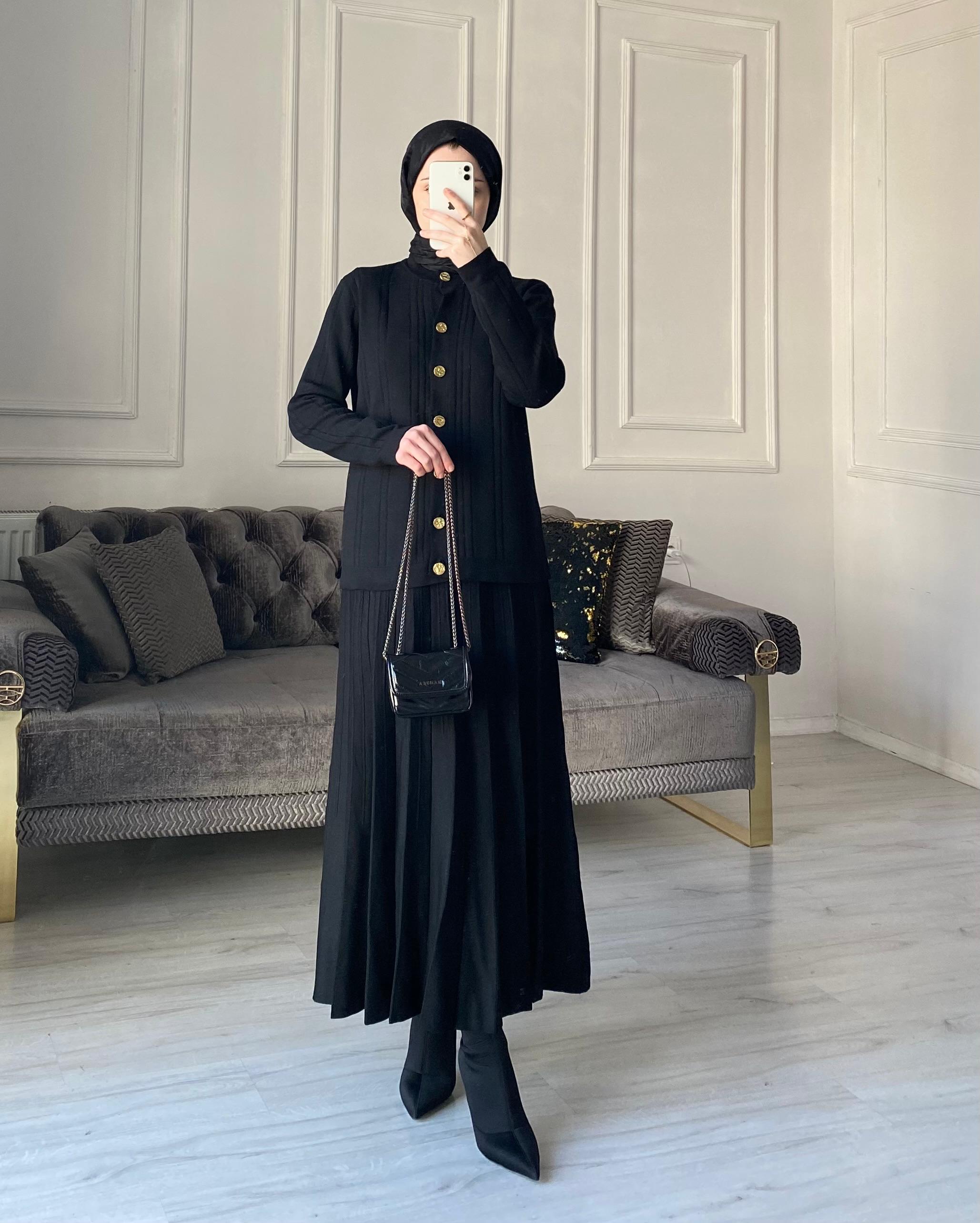 Sierra Merserize Etekli Takım - Siyah