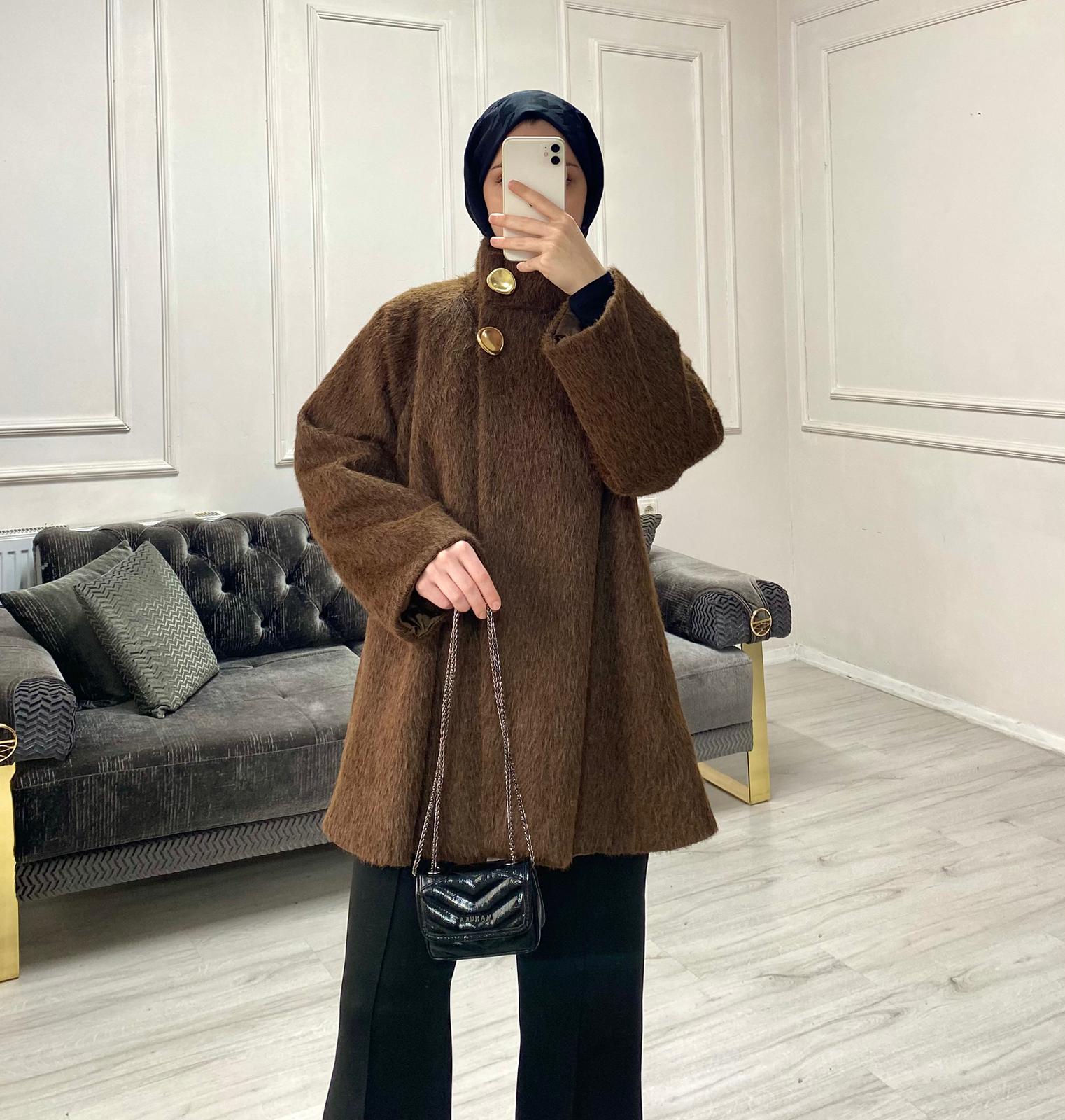 Majeste Kürk Kaban - Kahve