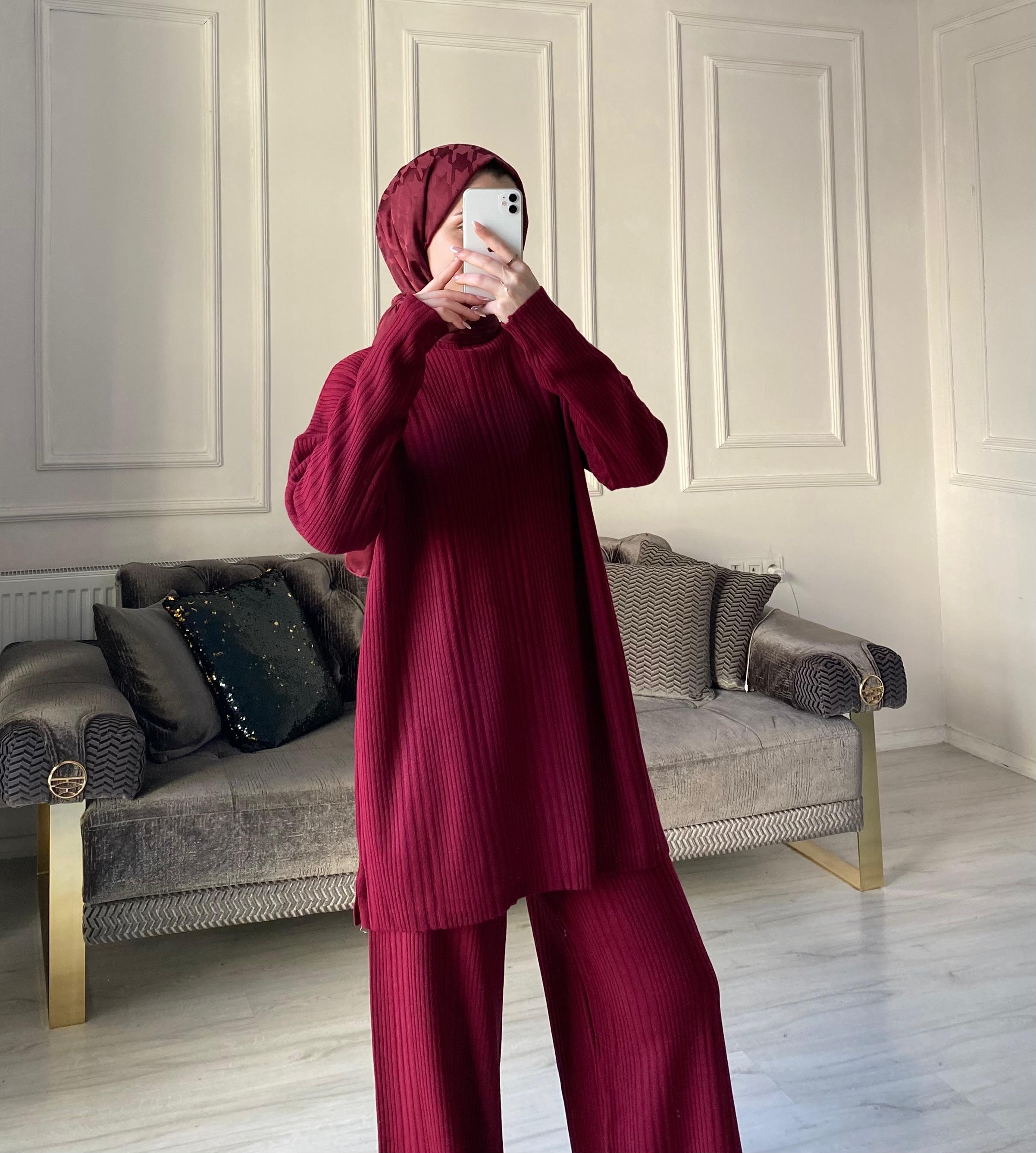 Selya Triko Takım - Bordo