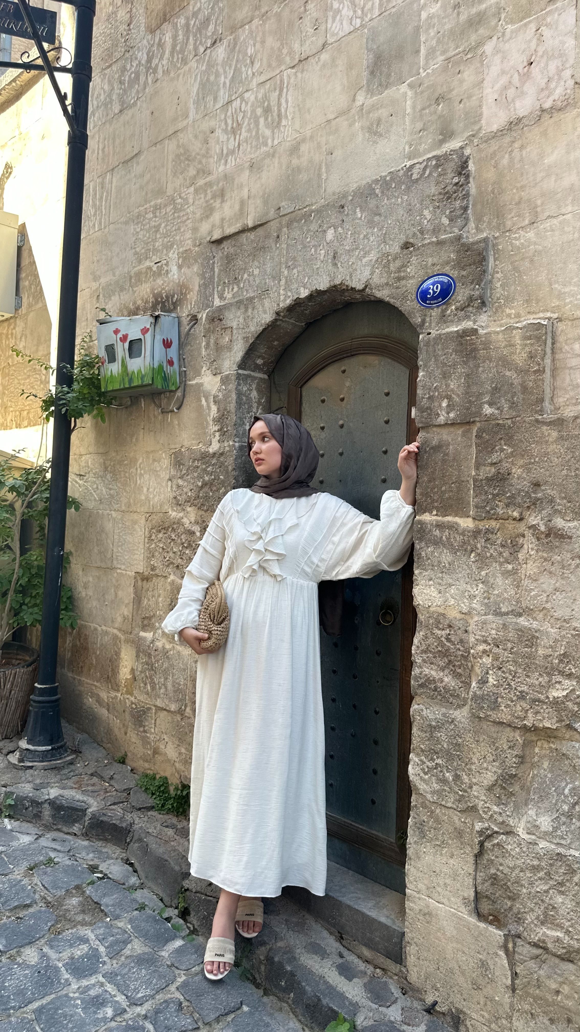 Leche Keten Elbise