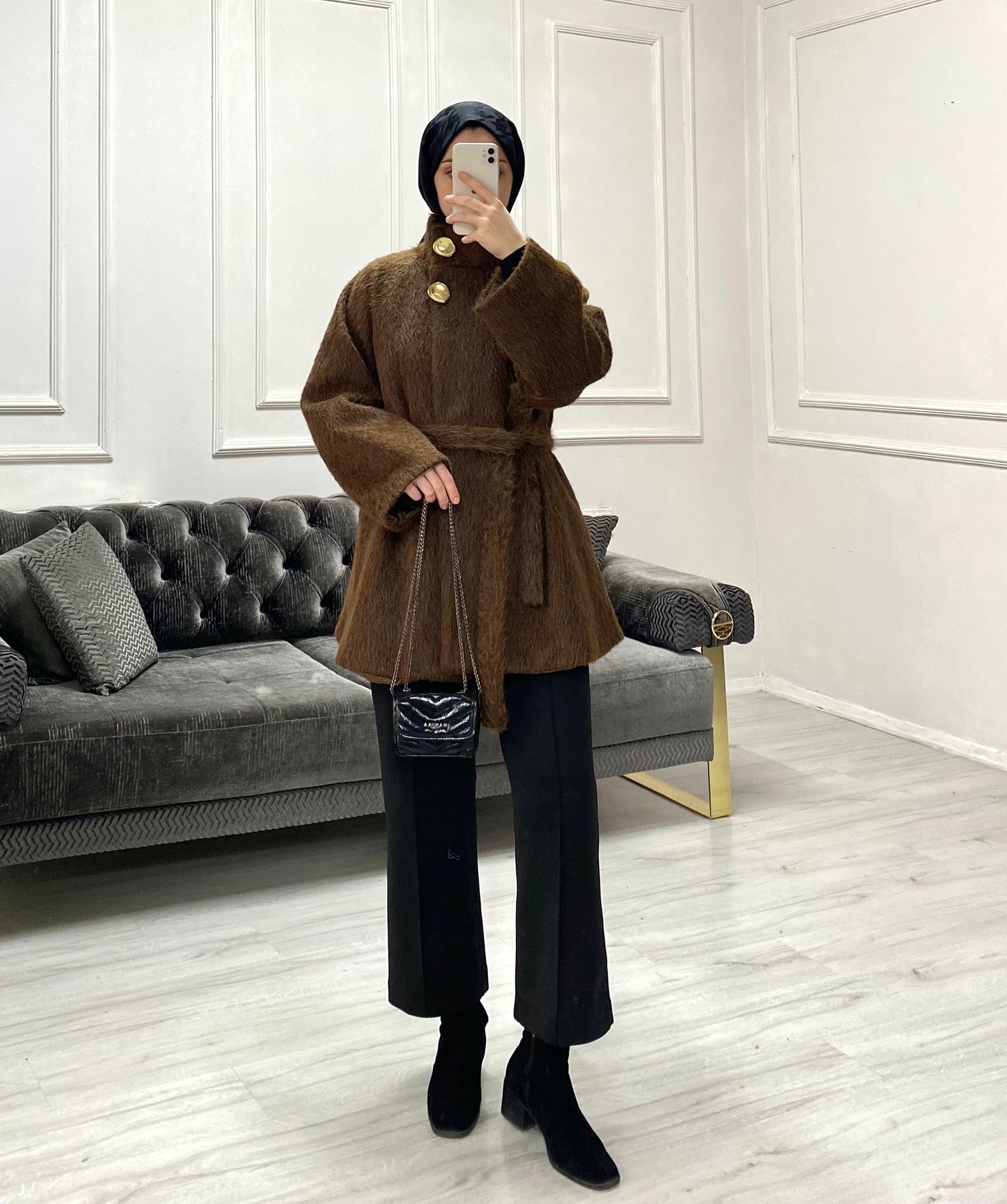 Majeste Kürk Kaban - Kahve