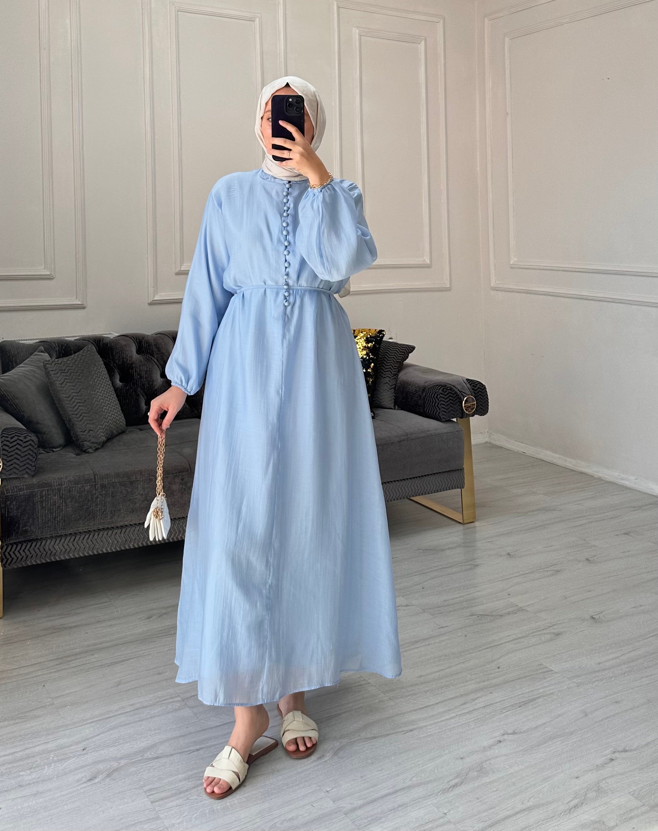 Lily Bloom Elbise - Bebe mavisi