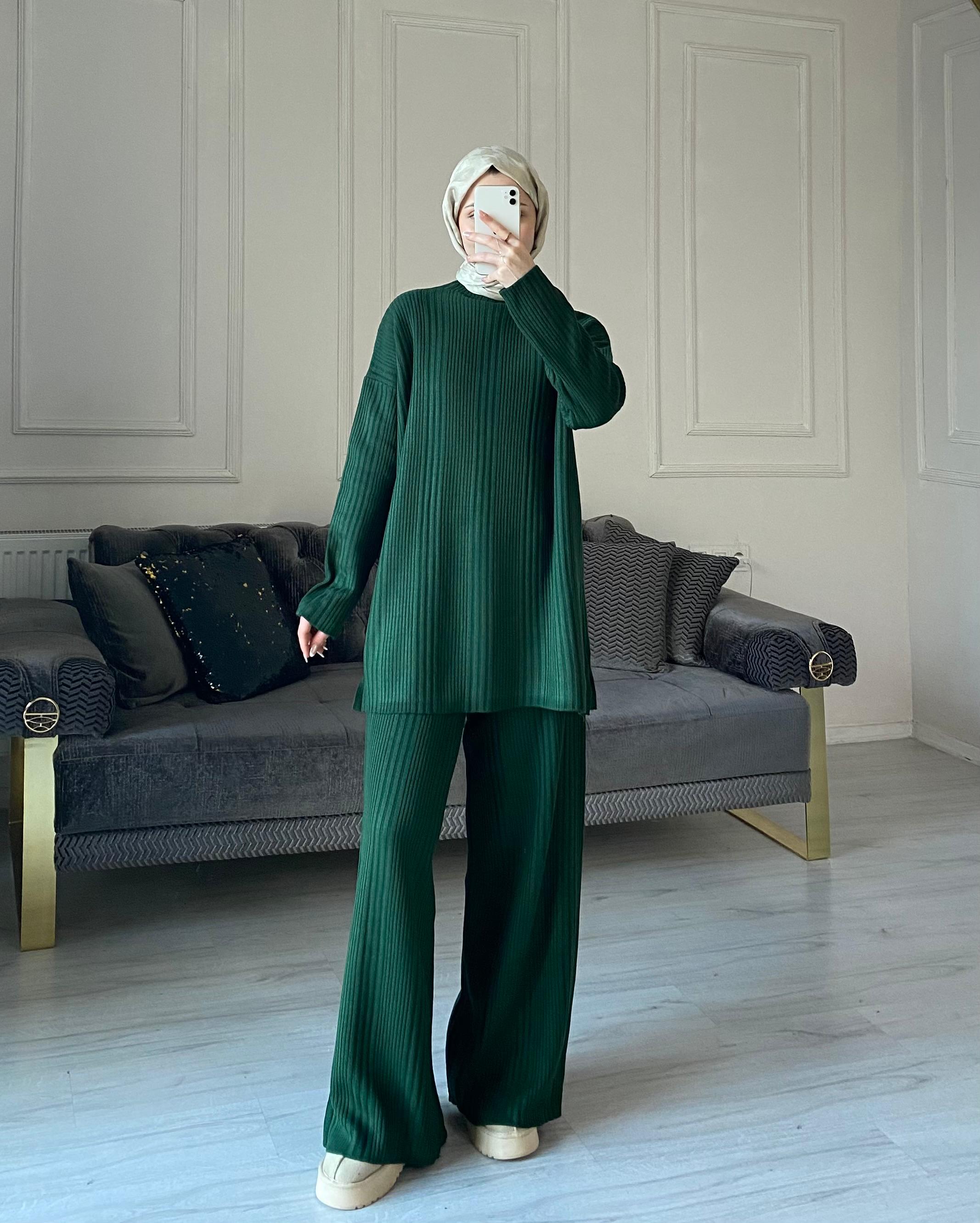 Selya Triko Takım - Zümrüt