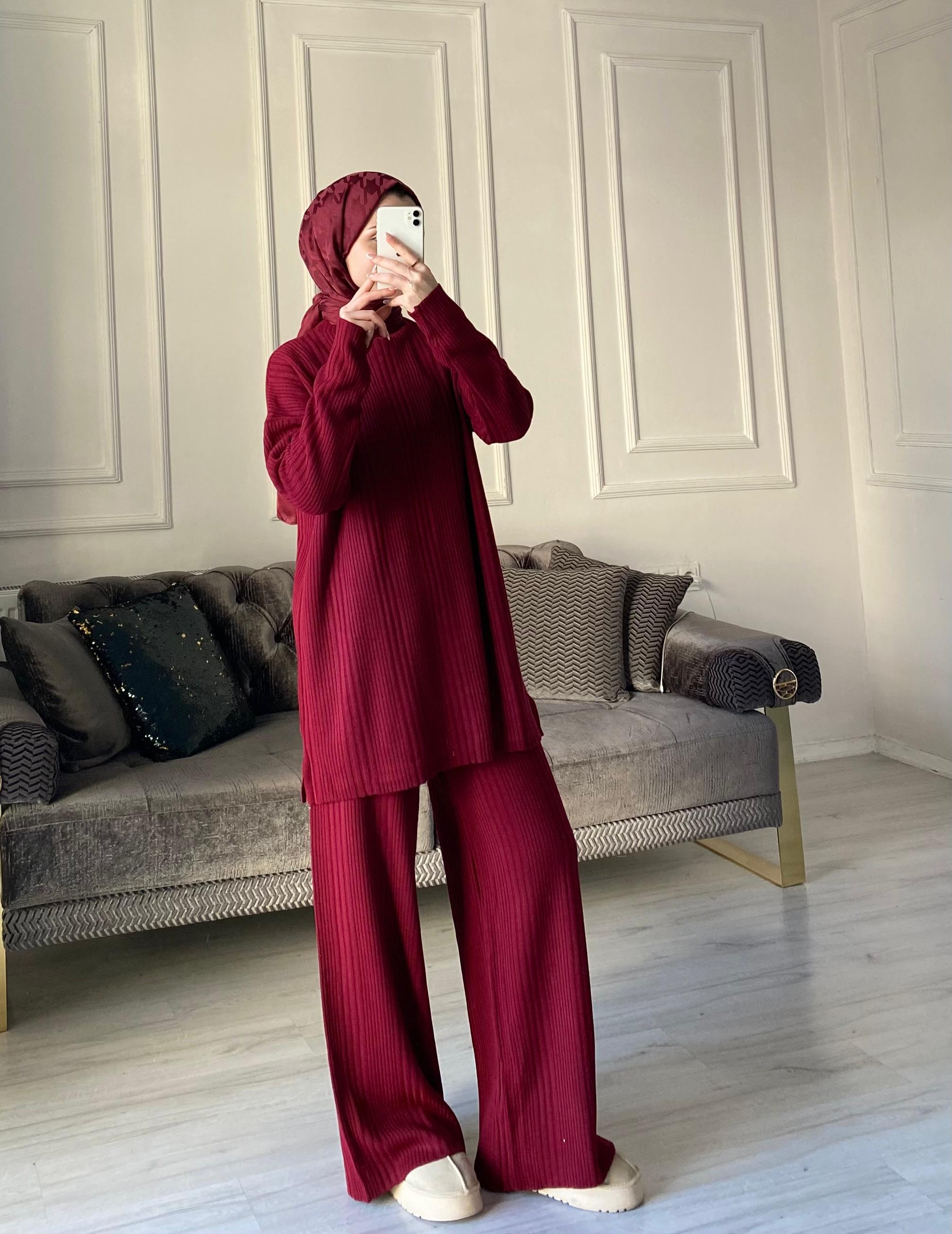 Selya Triko Takım - Bordo