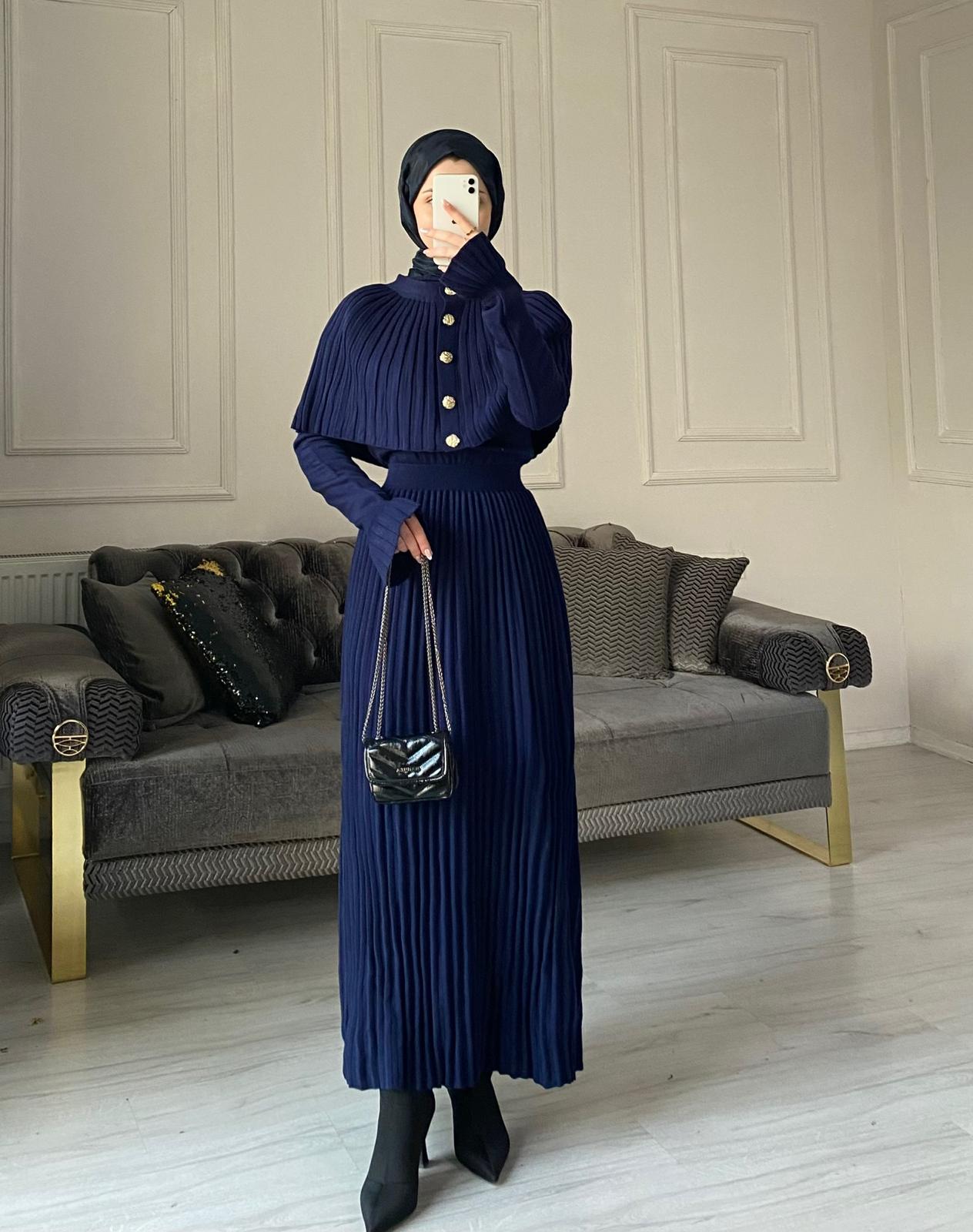 Seyran Kelebek Piliseli Elbise