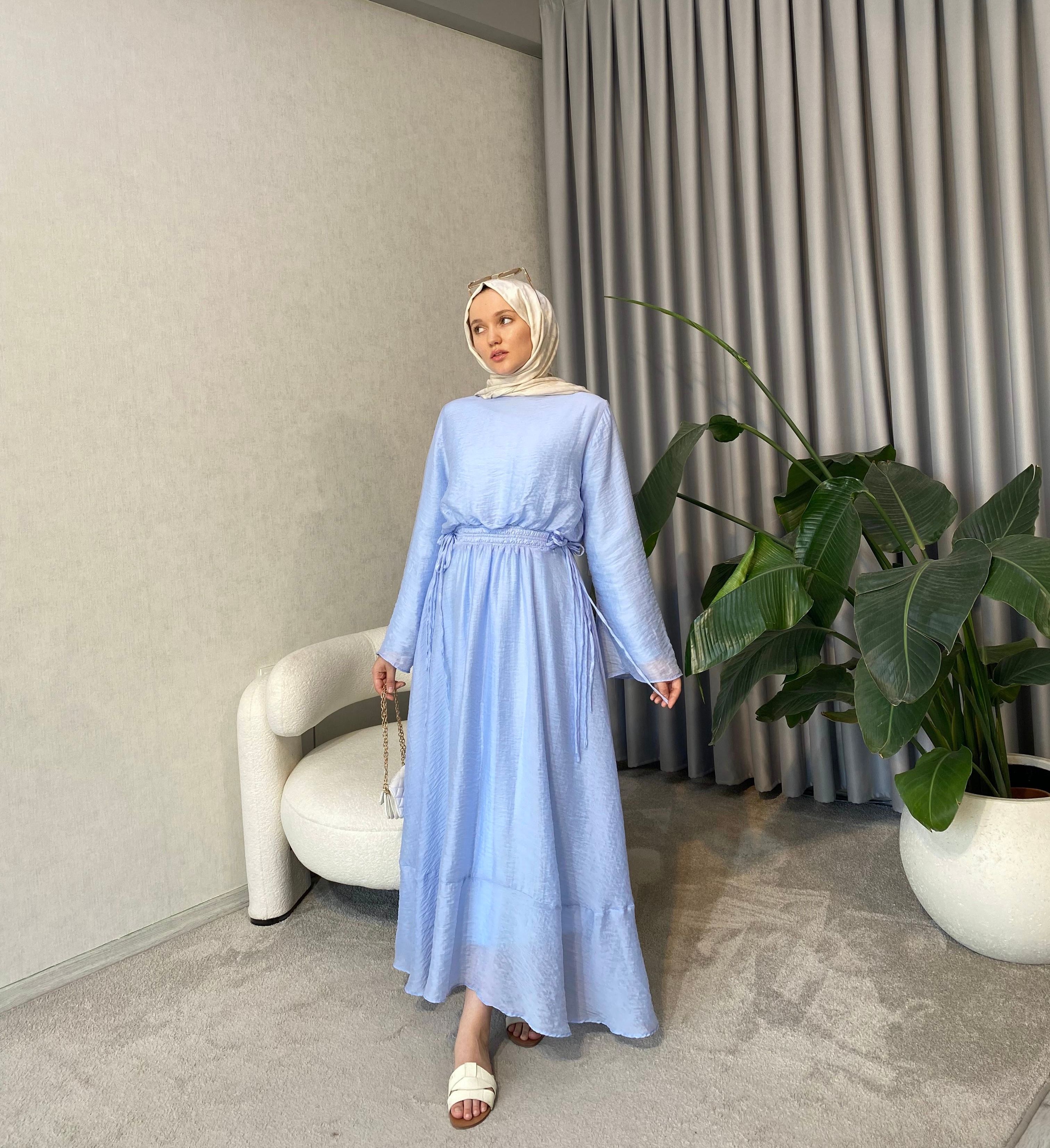 Mimoza Elbise - Mavi